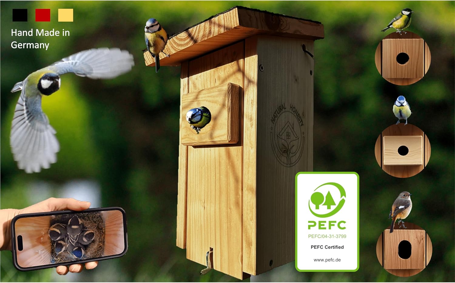 Thumbnail 6 de Vogelnistkasten mit Kamera Live Stream 3 MP