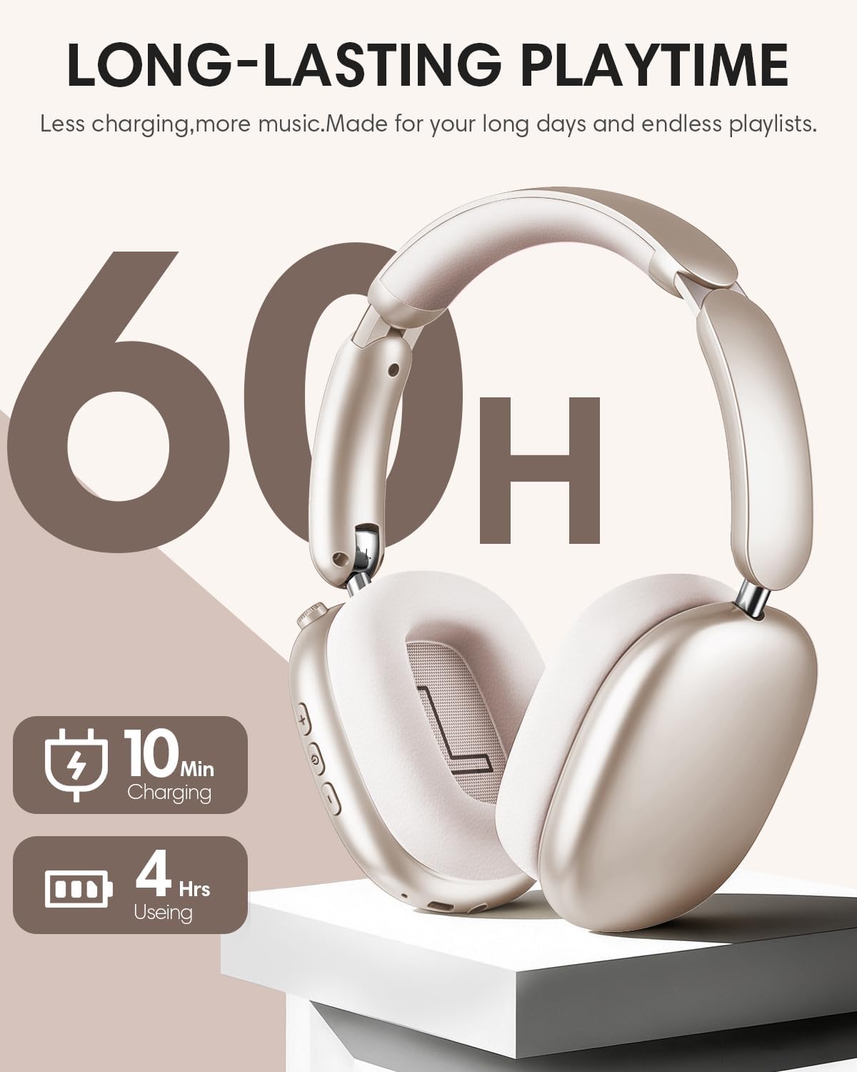 Thumbnail 4 de Wentronic Y02 Active Noise Cancelling Headphones with Bluetooth 5.4
