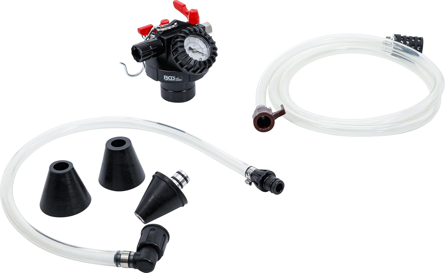 Detalle de BGS 9502: strumenti di riempimento e spurgo per impianto di raffreddamento (6 pz)