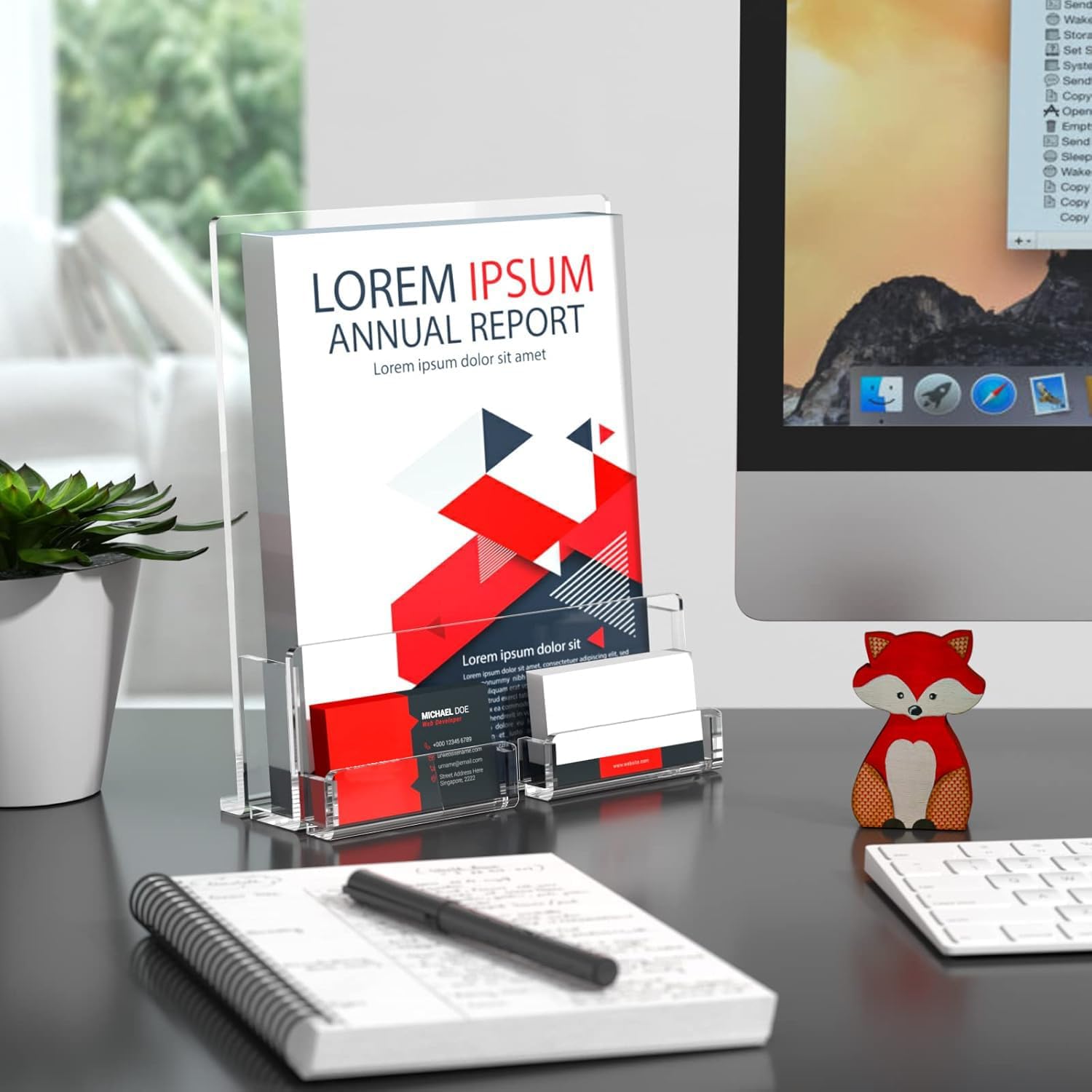 Thumbnail 6 de A5 acrylic leaflet holder 2 pack
