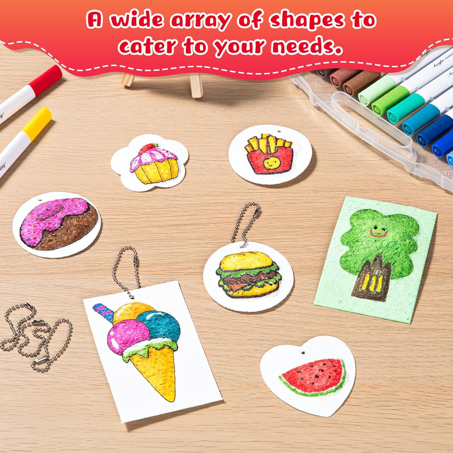 Thumbnail 4 de EXTSUD Lot de 68 peintures magiques en mousse 3D pour enfants – kit créatif complet