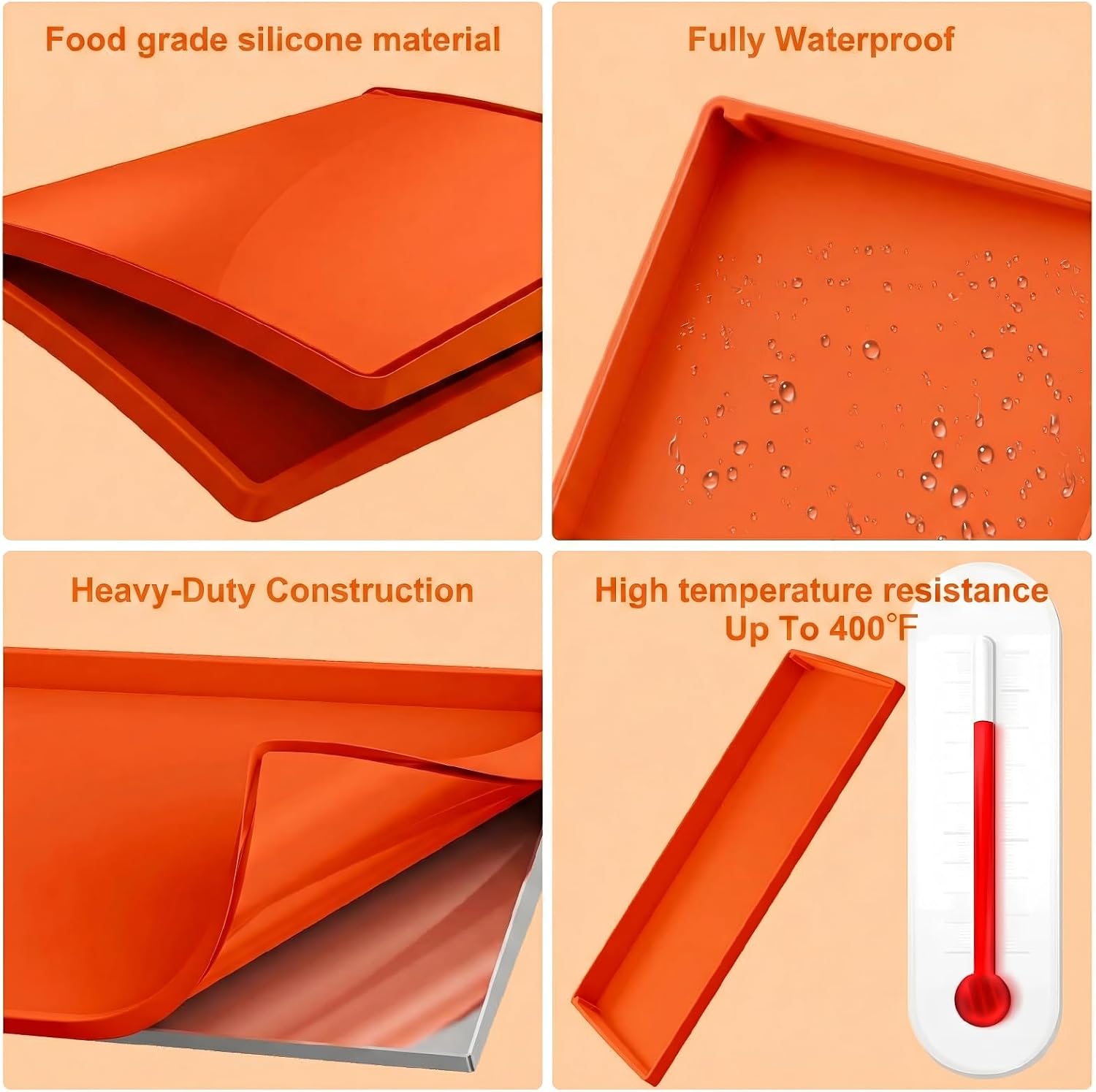 Thumbnail 6 de BANGIE FWAP28 28-Inch Silicone Griddle Mat for Blackstone, Full-Wrap Cover