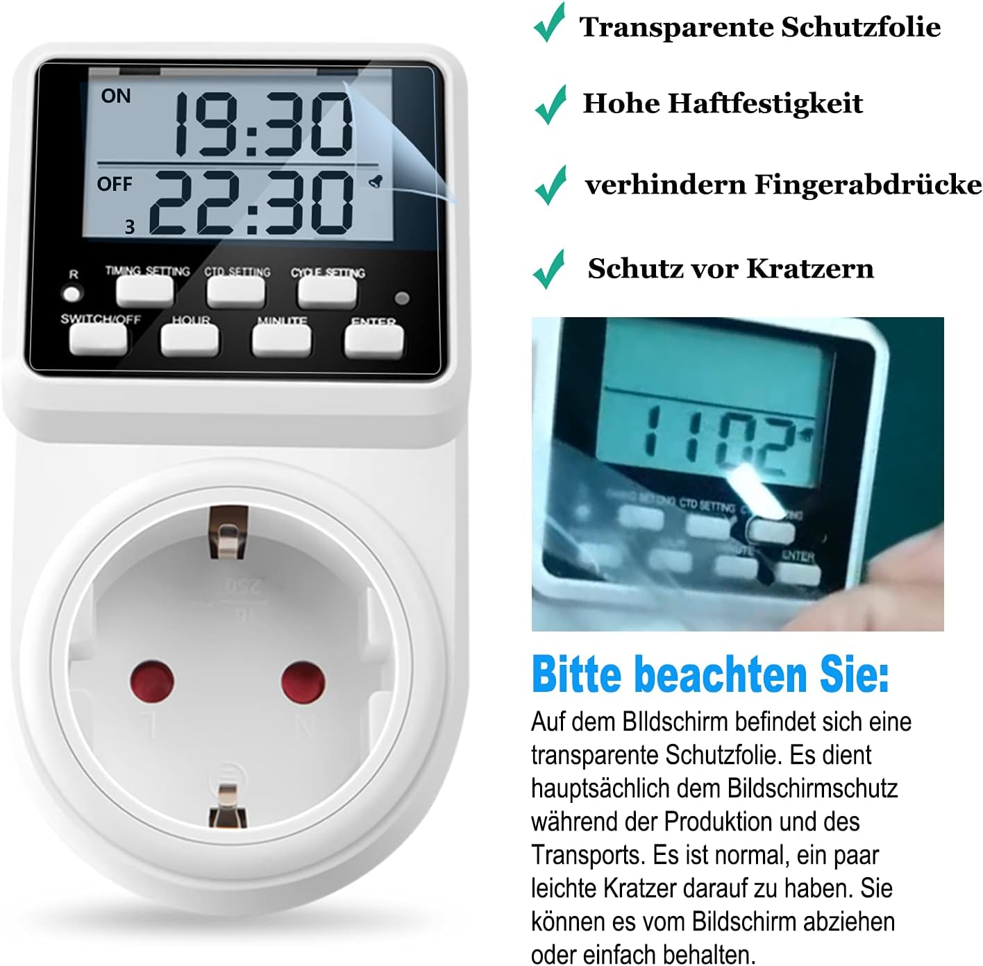 Thumbnail 5 de NOVKIT Intervall Digitale Zeitschaltuhr 230V 16A