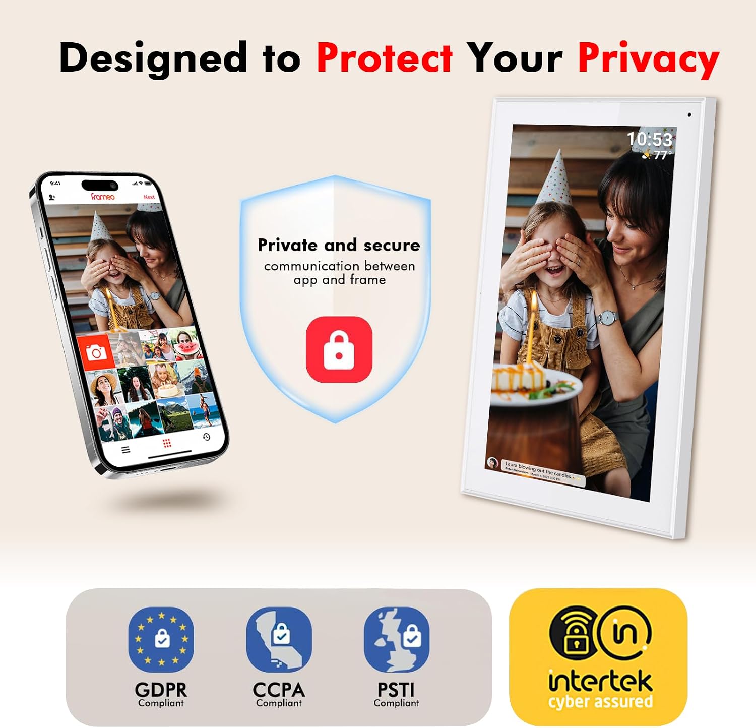 Thumbnail 6 de FRAMEO 15.6" Digital Photo Frame 32GB
