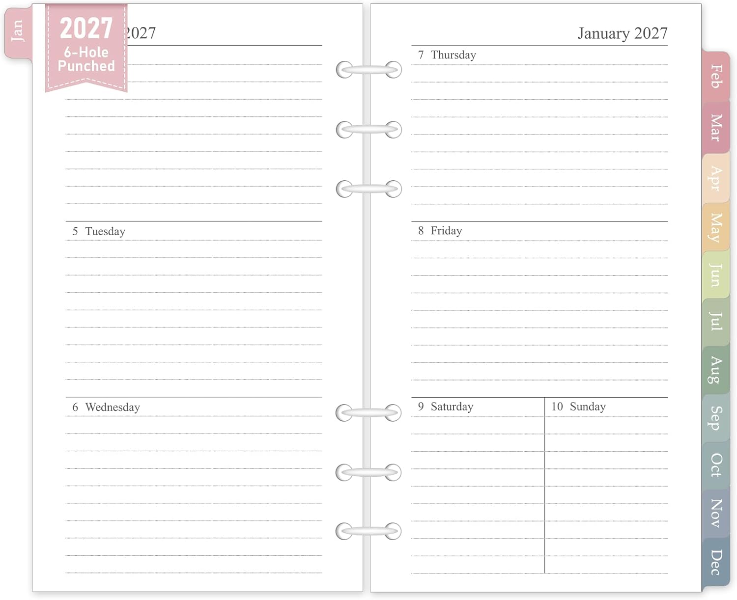 Detalle de Planner Refill, 3.8 x 6.8-Inch