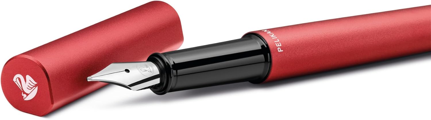 Detalle de FH P6 Ineo Elemente Fiery Red Etui – Füllhalter mit Edelstahlfeder und Edelstein-Tintenpatrone