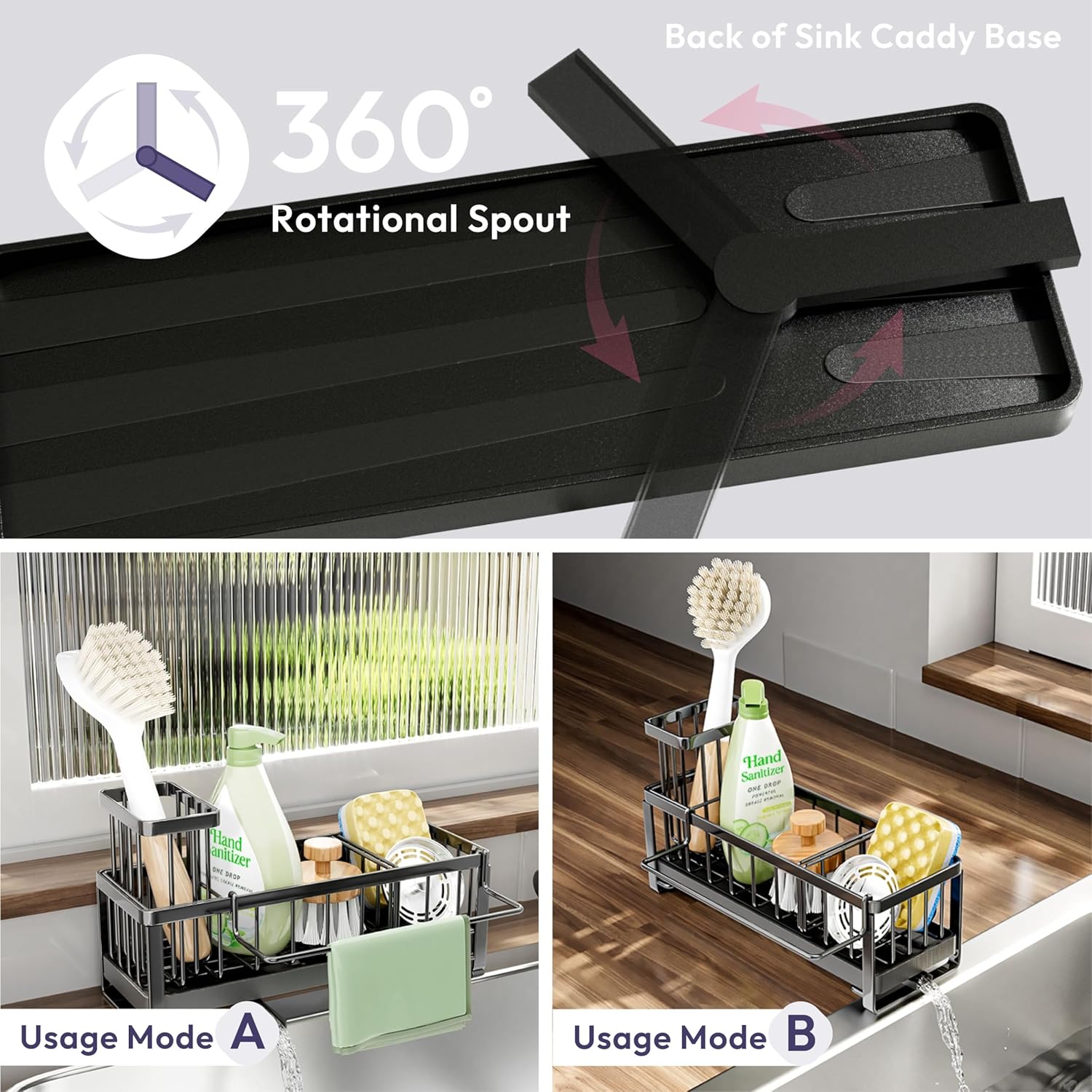 Thumbnail 1 de SWTYMIKI Kitchen Sink Caddy Organiser