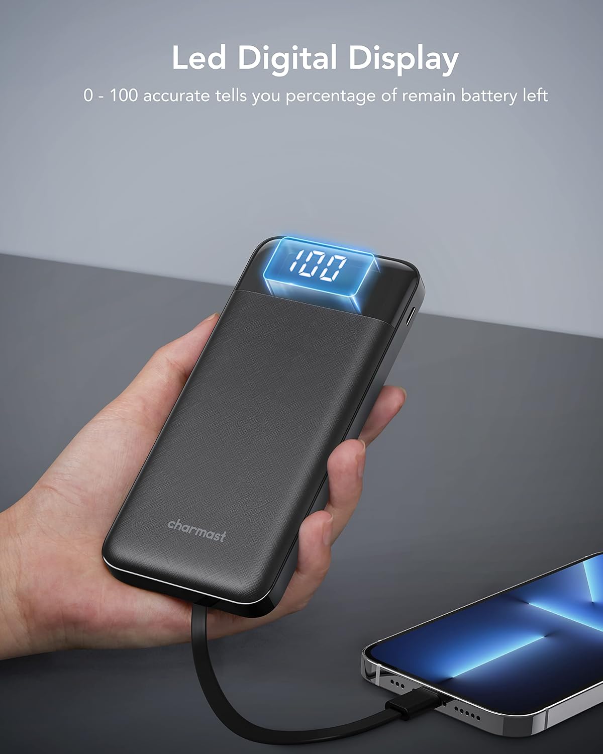 Thumbnail 6 de Charmast Power Bank 10000mAh con cavi