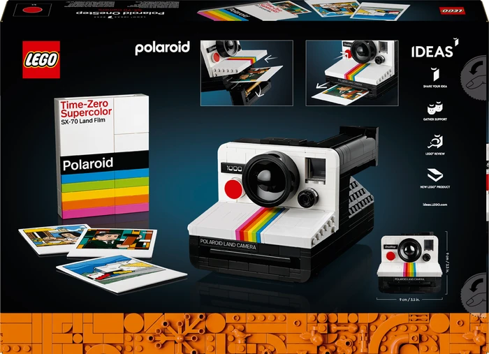 Detalle de LEGO Ideas Polaroid OneStep SX-70 Sofortbildkamera 21345 – 516 Teile