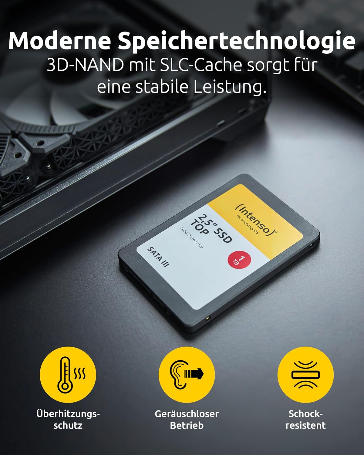 Detalle 2 de Intenso 3812460 Sata III Top Performance – SSD 2,5 cala, 1 TB, SATA 6 Gb/s
