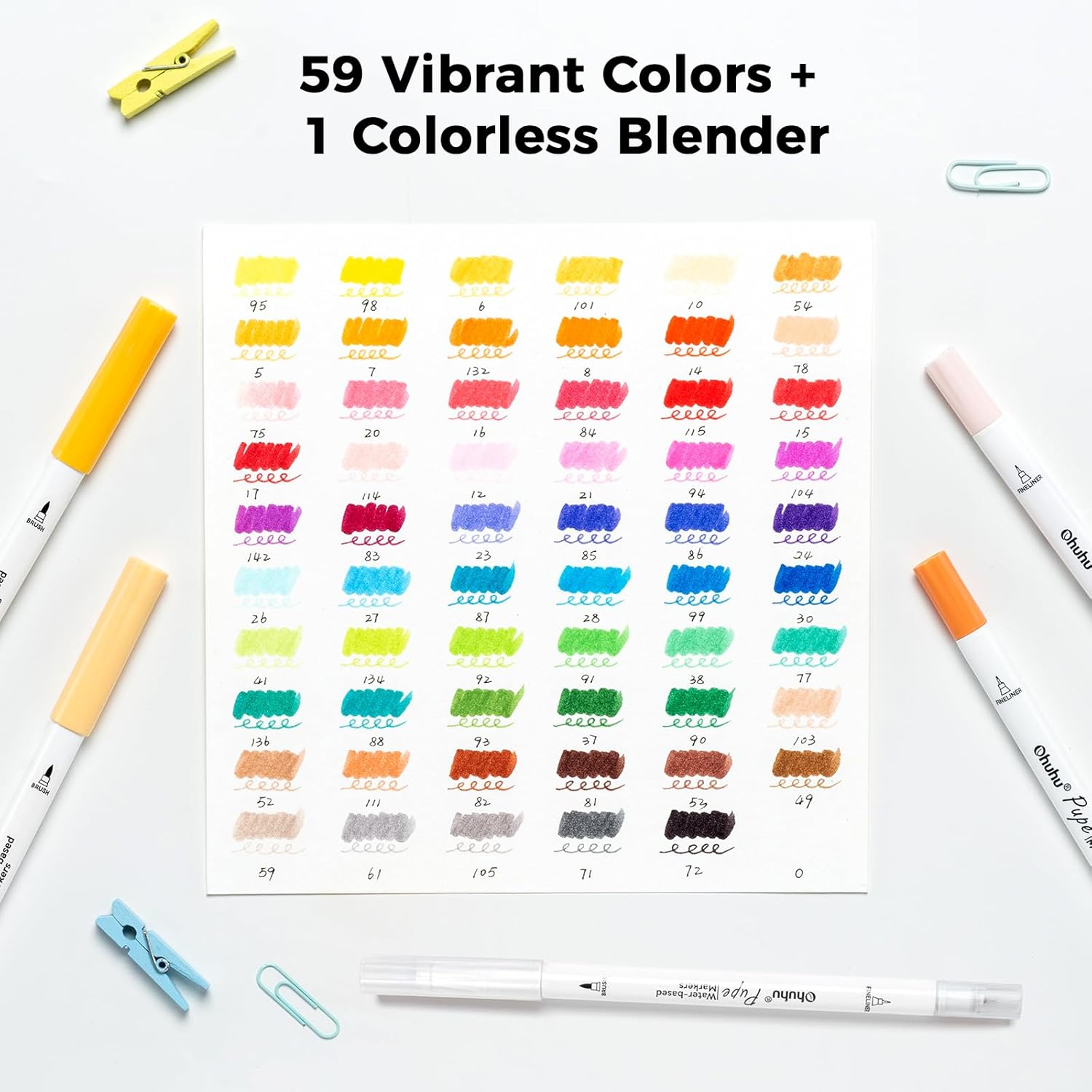 Thumbnail 2 de Ohuhu Pupe Series 60 Colours dual-tip markers