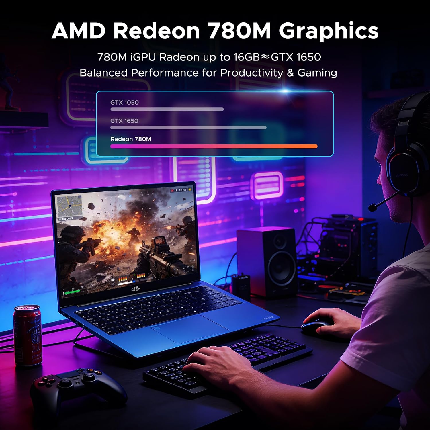 Thumbnail 2 de NIMO Laptop Ryzen 7 8745HS