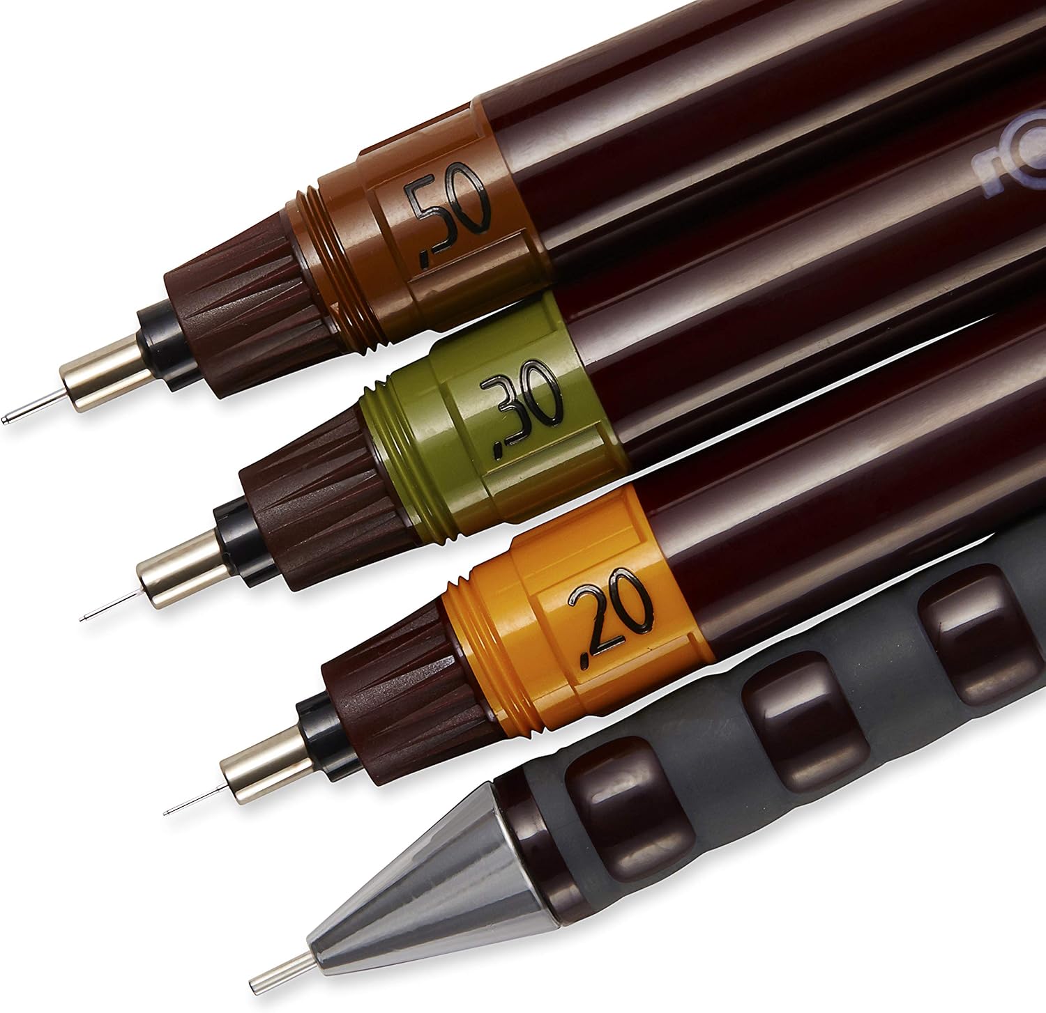 Thumbnail 2 de rOtring Isograph Pen Set Technical Pen & Pencil College Set with 3 pens (0.20/0.30/0.50) and mechanical pencil (0.5 mm)