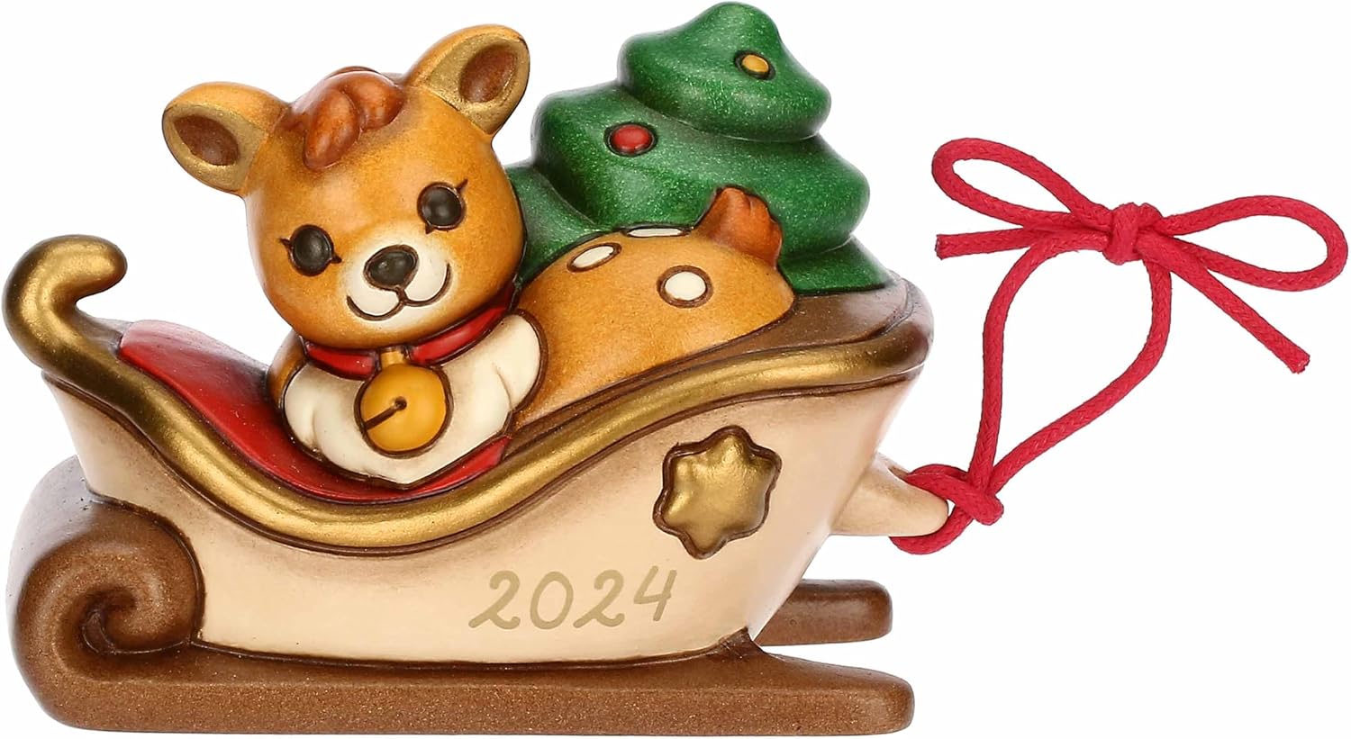 Thumbnail 5 de THUN Gnomo Oliver su slitta con albero 13,6×10,3×18,8 cm