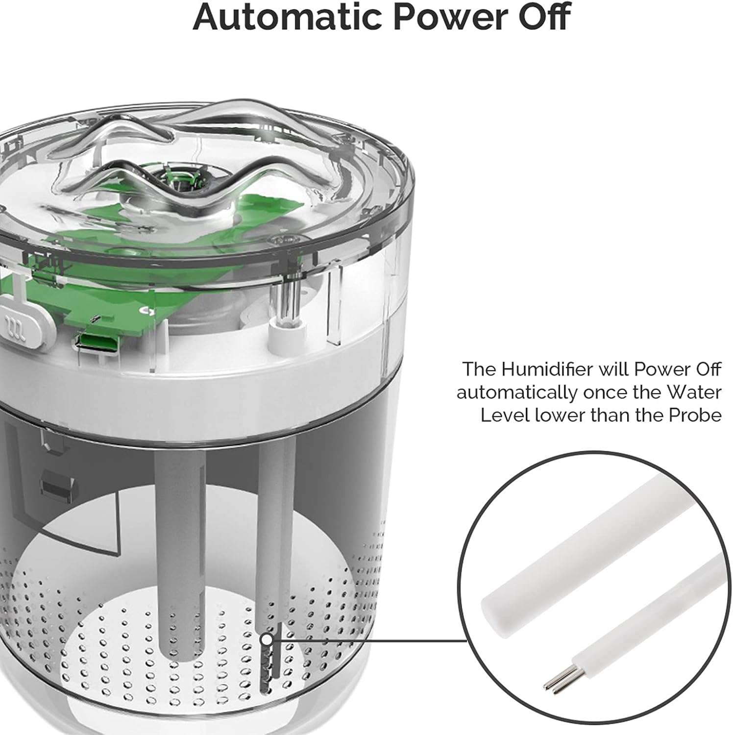 Thumbnail 5 de Portable Mini Humidifier 500ml for Desktop, USB, Auto Shut-Off 🎐