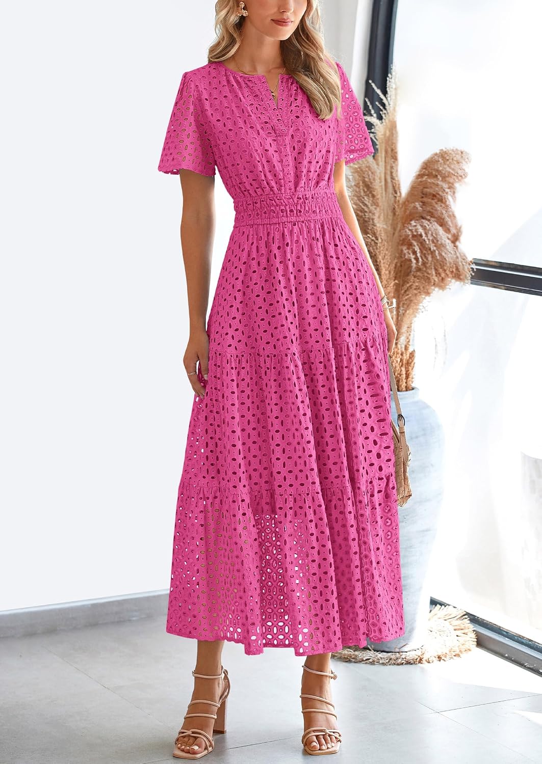Detalle 2 de PRETTYGARDEN 2026 Maxi Dress V Neck