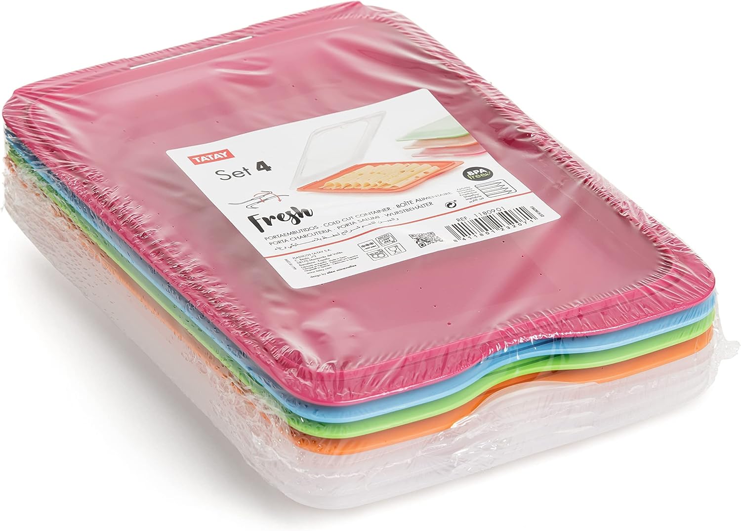 Detalle 2 de Tatay Set 4, Envases Reutilizables para Embutidos 🥪