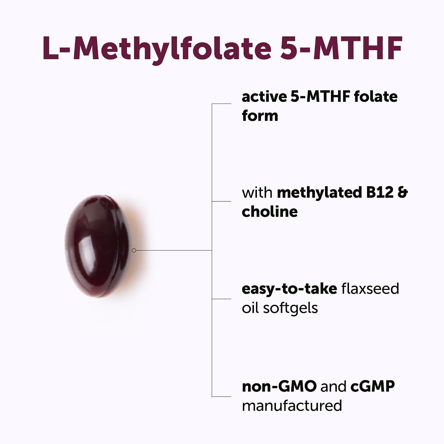 Detalle 2 de Micro Ingredients L-Methylfolate Supplement 240 Softgels