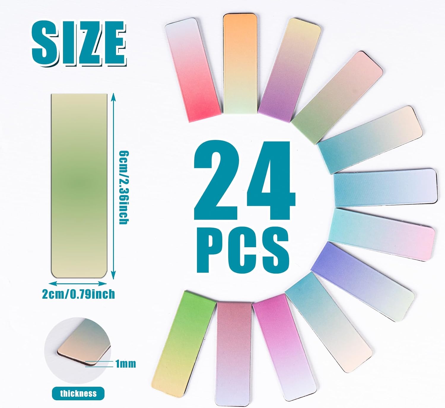 Thumbnail 1 de 24 Stück Magnetische Lesezeichen 📚