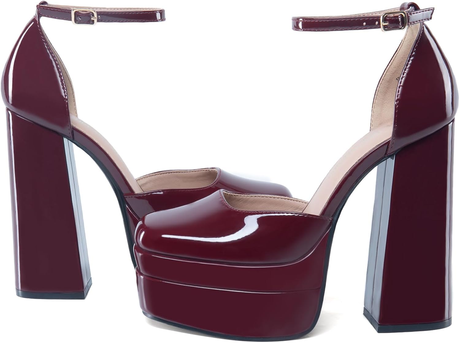 Thumbnail 6 de DREAM PAIRS Sdpu2319w Women's Platform Pumps with Square Toe and Ankle Strap