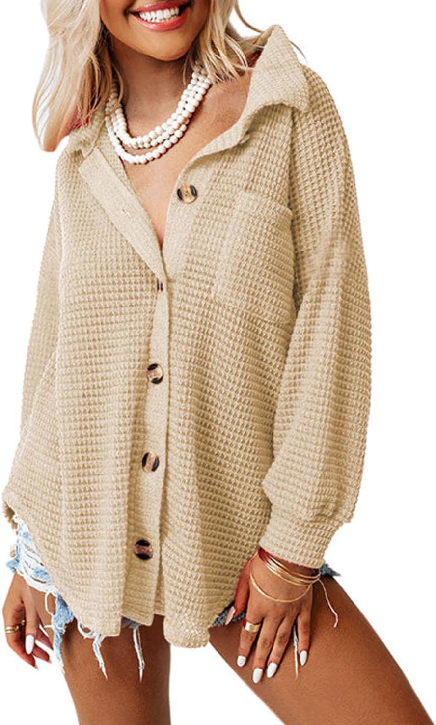 Thumbnail 6 de Dokotoo waffle knit shacket jacket