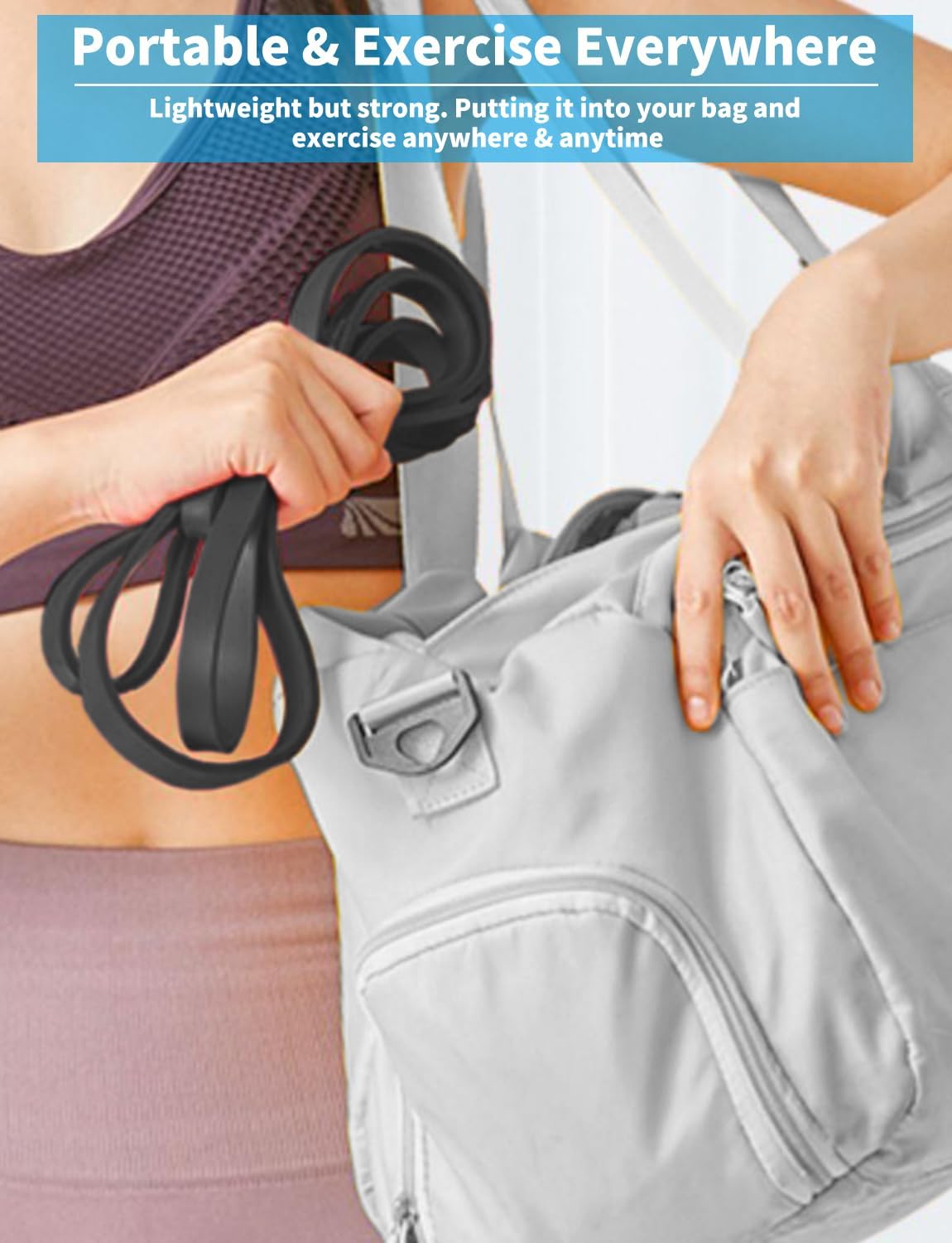 Detalle 2 de WSAKOUE 20231123A Pull-Up Resistance Bands, Natural Latex, 6 Levels