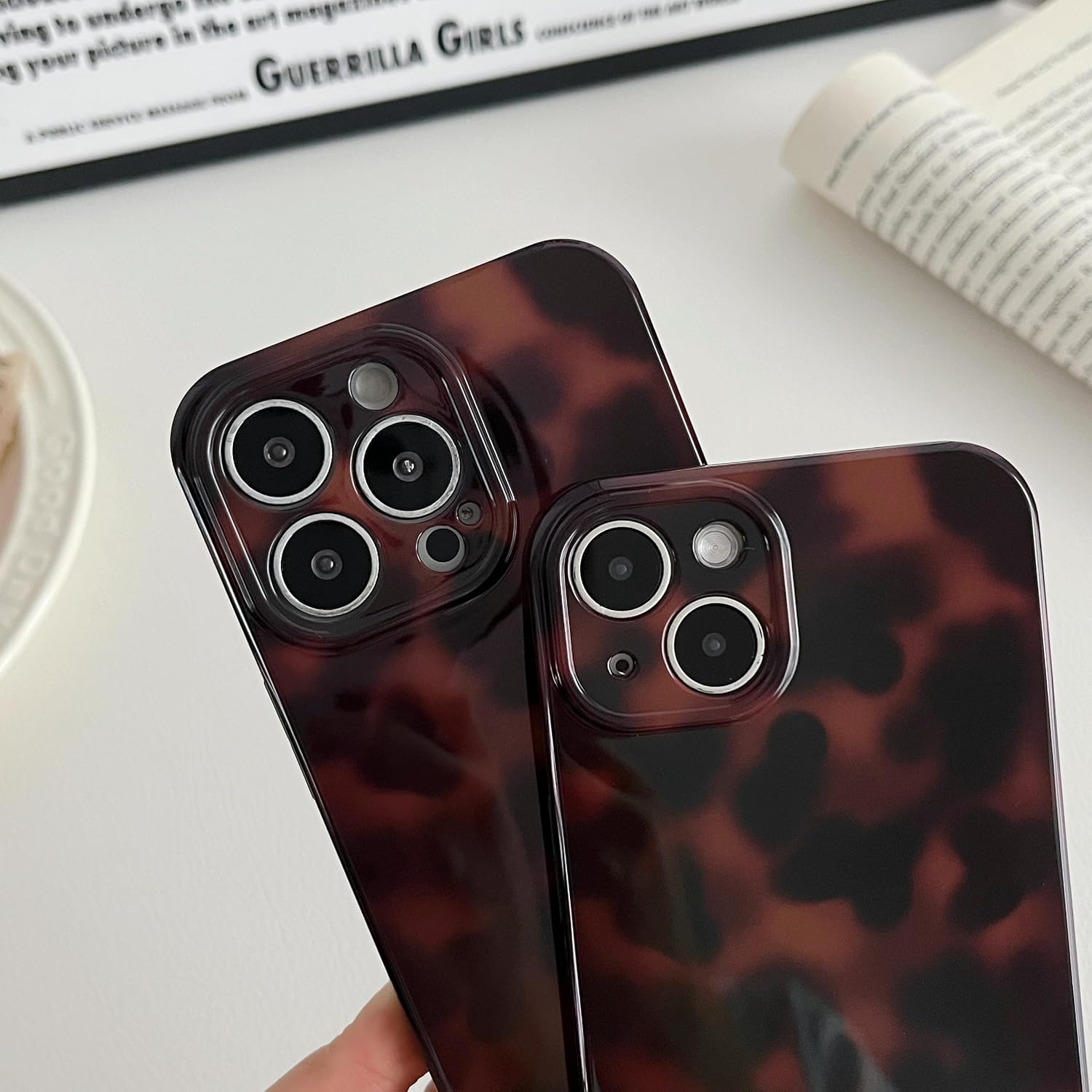 Thumbnail 4 de TQLGY iPhone 13 Pro Case Leopard Brown