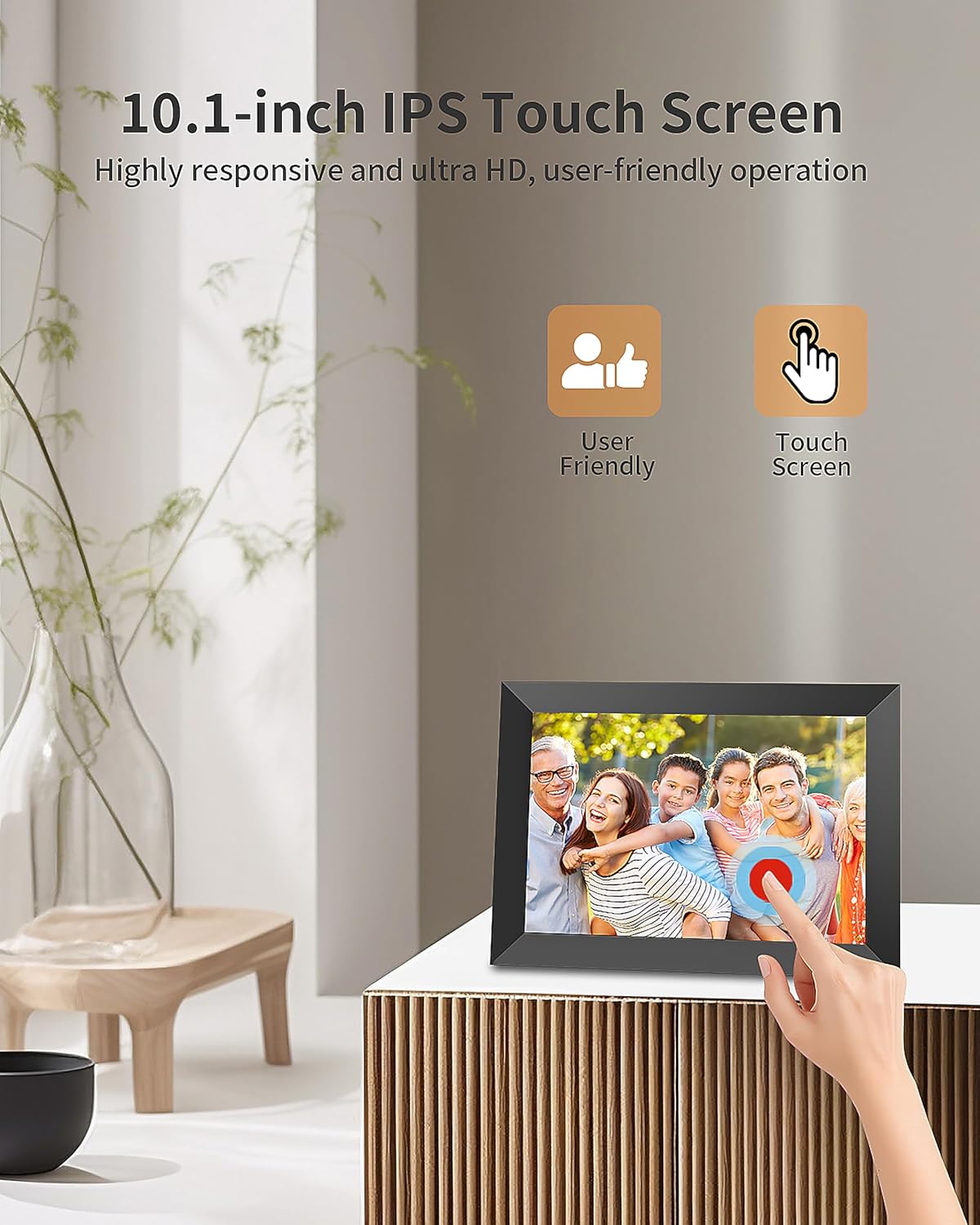 Detalle 2 de Frameo 10.1 Inch Digital Photo Frame