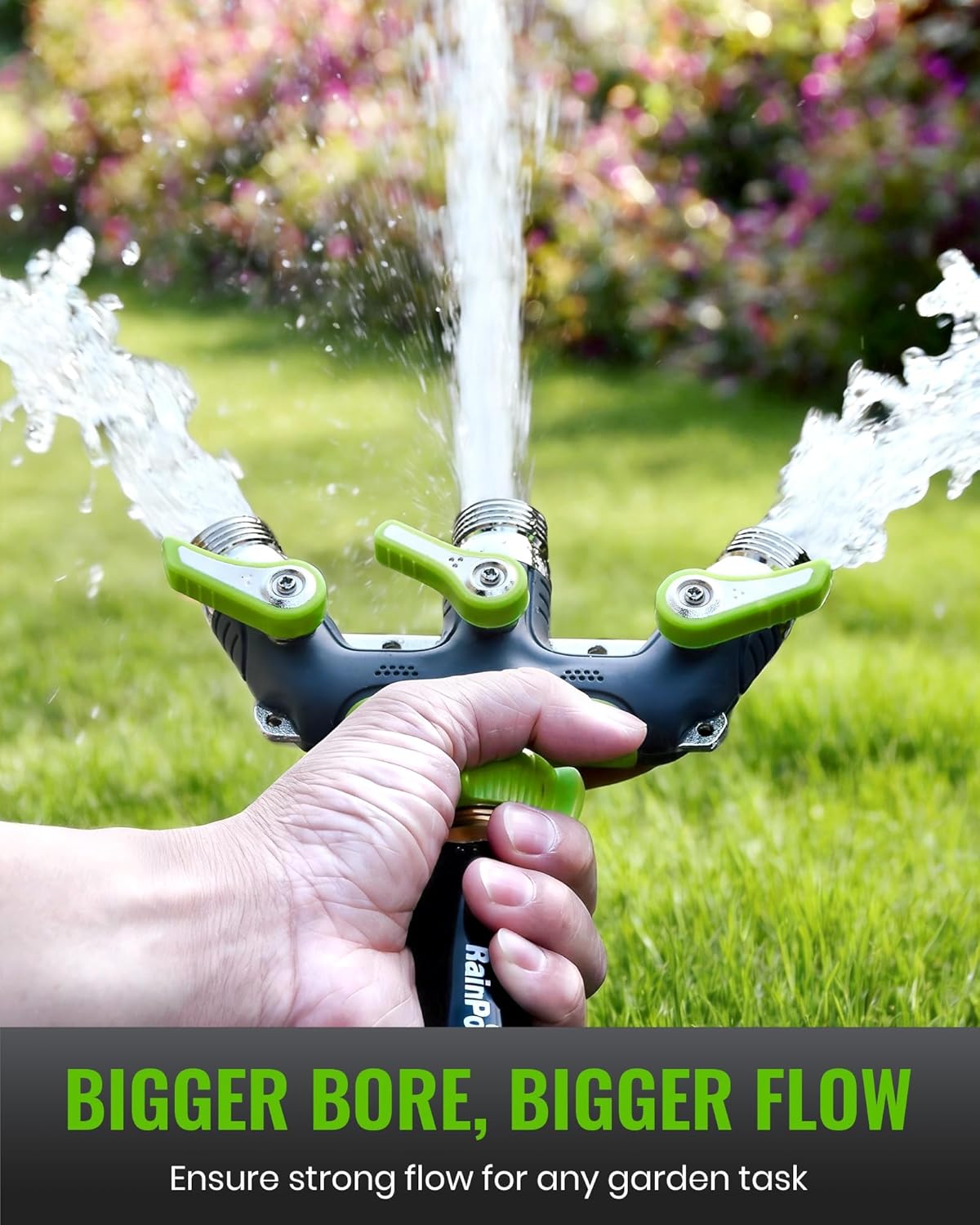 Thumbnail 2 de RAINPOINT 3-Wege-Verteiler Wasser aus Metallgehäuse, 3/4 Zoll