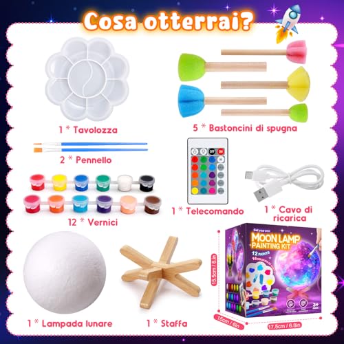 Detalle de Toyzey kit de manualidades con lámpara lunar