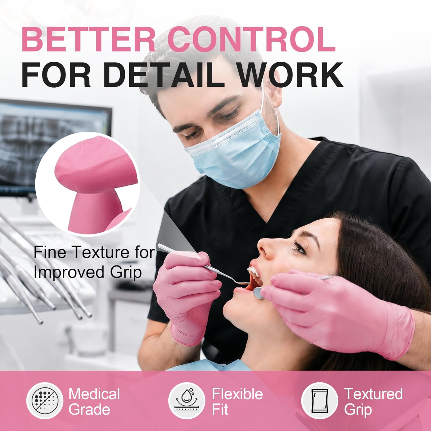 Thumbnail 4 de Schneider Nitrile Exam Gloves: 4-mil, Latex-Free, Powder-Free, Food Safe