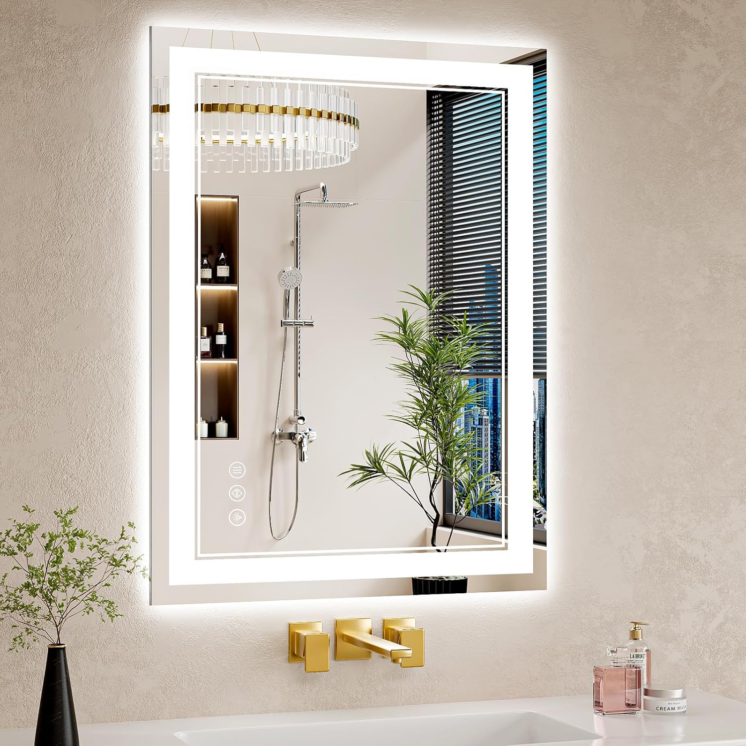 Detalle de WISSMIELS 24x32 LED Bathroom Mirror