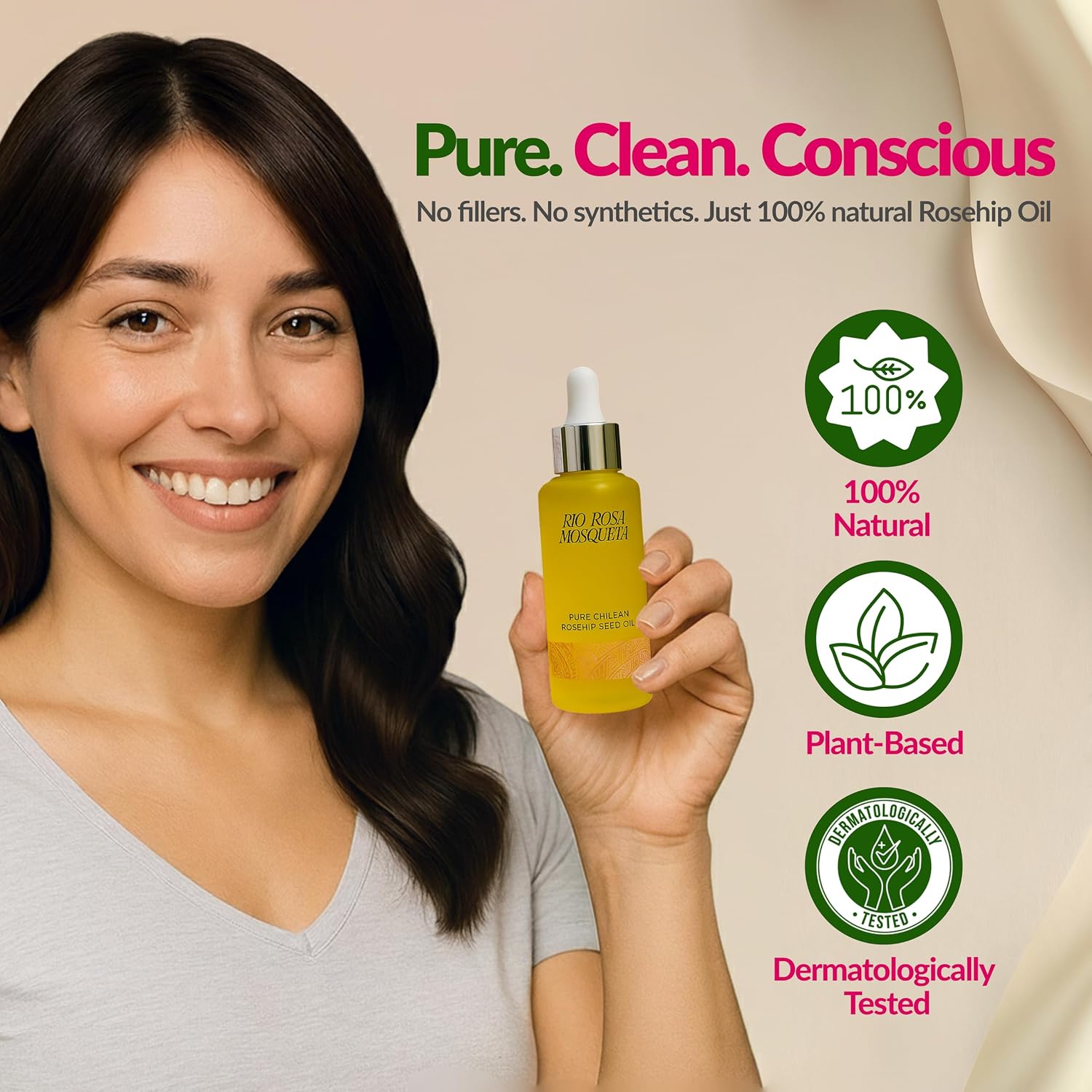 Thumbnail 5 de Rio Rosa Mosqueta Pure Rosehip Oil 20ml for Scars