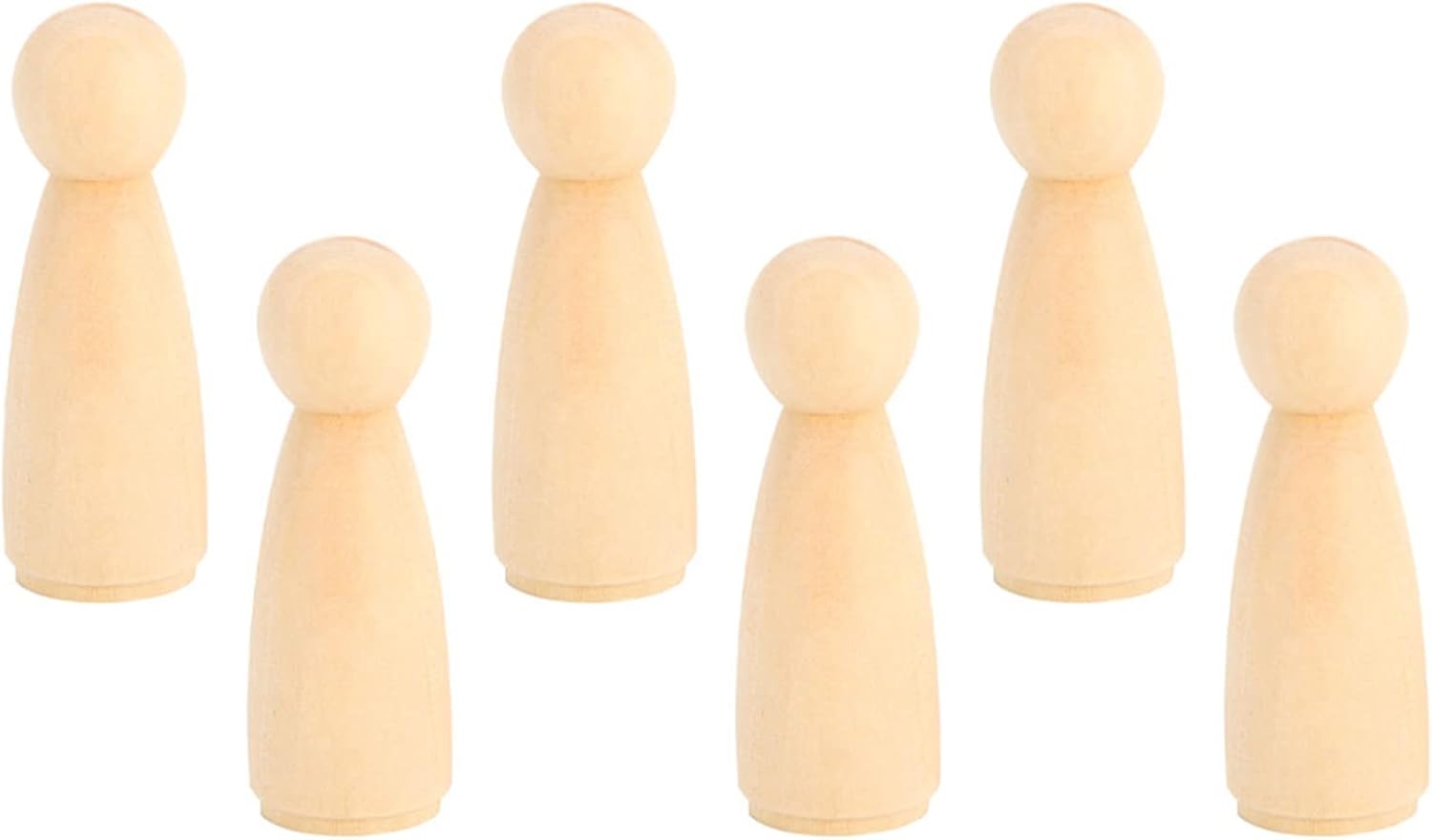 Detalle de ZJchao houten poppen, 10 vrouwelijke figuren van 75 mm om zelf te versieren