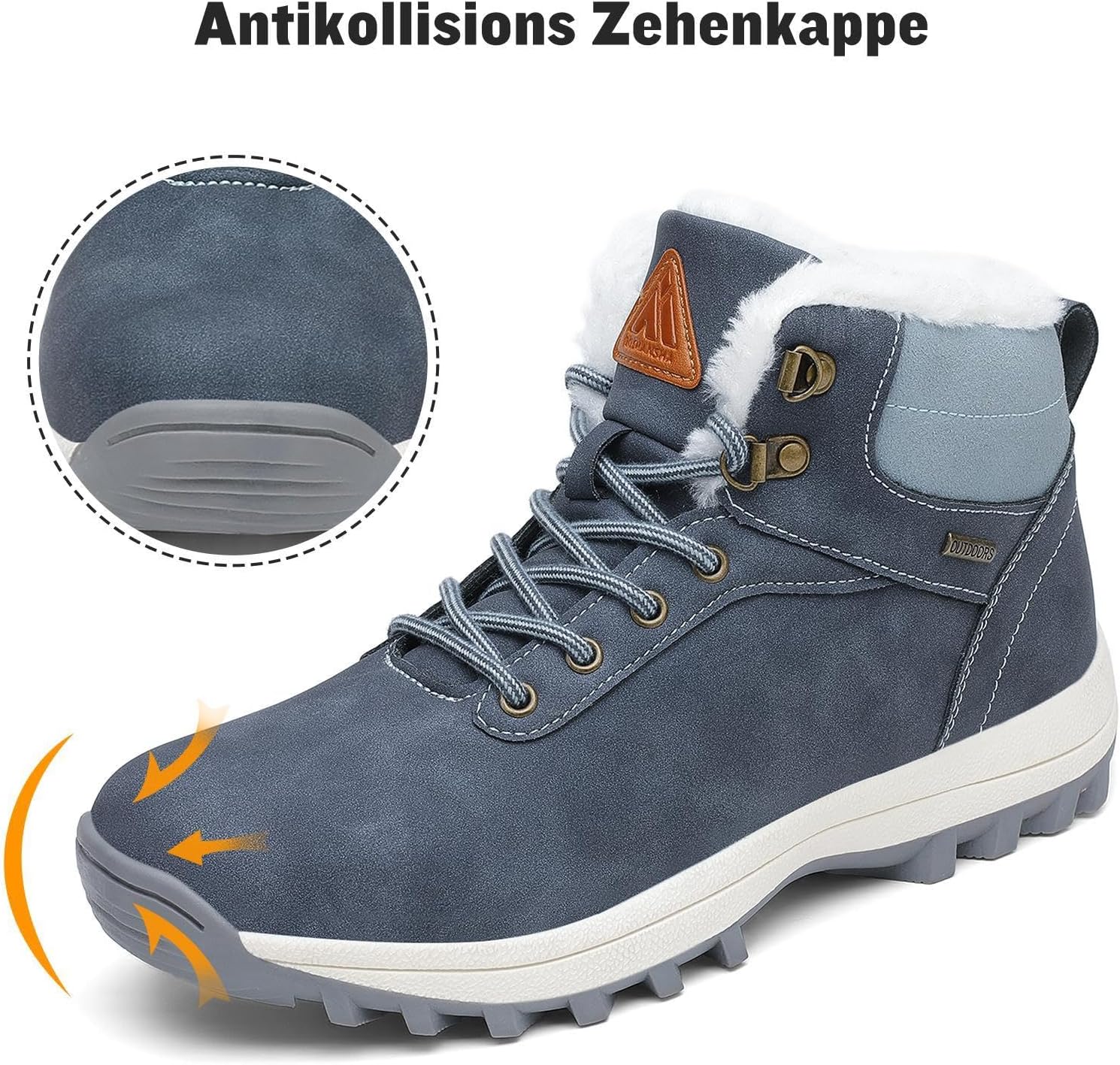 Detalle 2 de Mishansha Botas Invierno impermeables 36-48