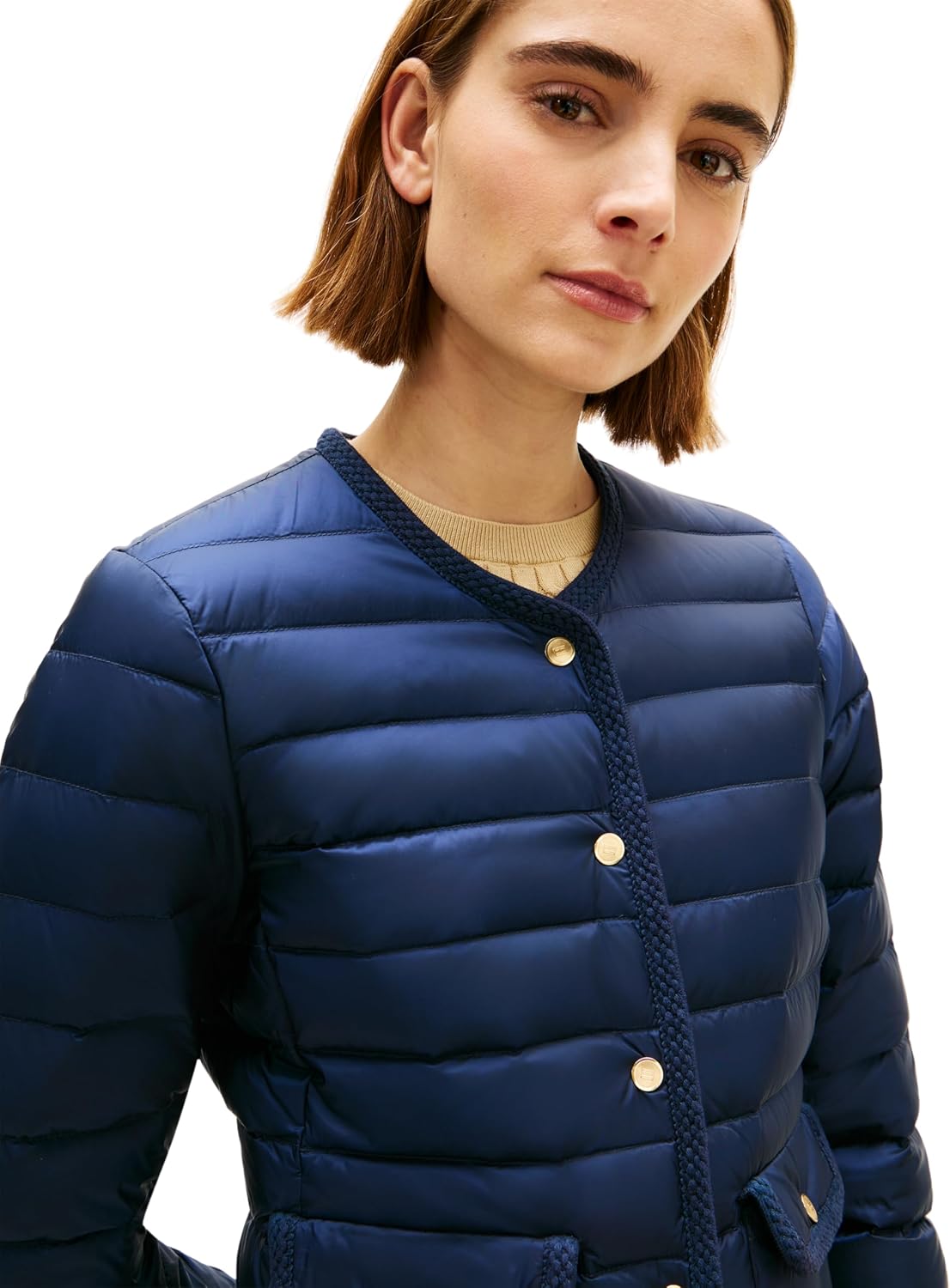 Detalle de Tommy Hilfiger Feminine Lw Down Jacket – doudoune femme en duvet (lot de 1)