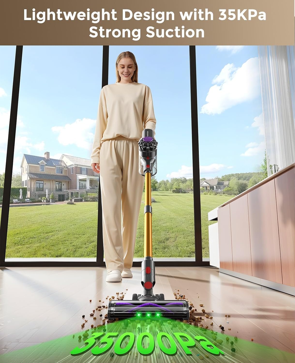 Thumbnail 1 de VACTechPro Cordless Vacuum Cleaner (35KPa/45 mins) – 6-in-1 Stick & Handheld with Detachable Battery