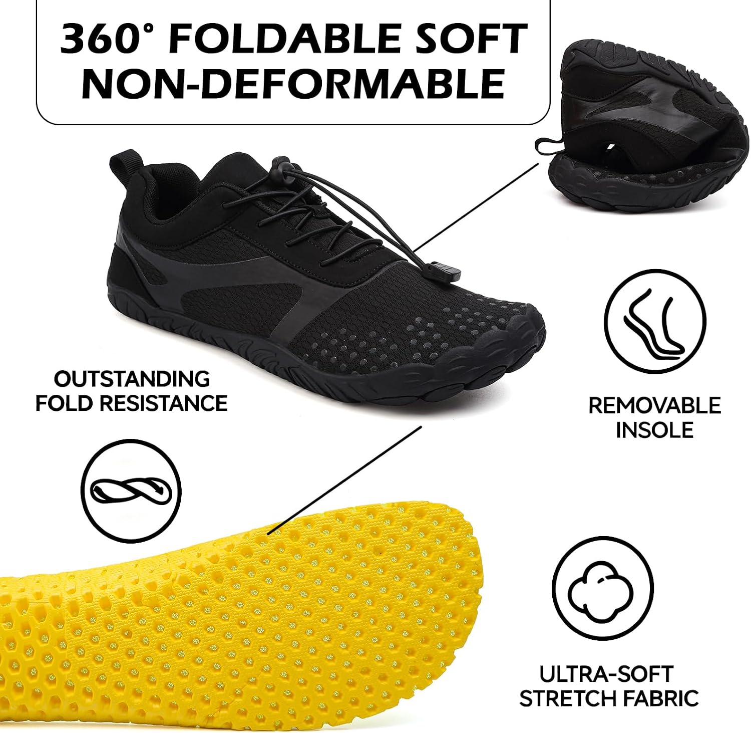 Detalle de DimaiGlobal Scarpe Barefoot Minimaliste da Trail Running e Outdoor/Indoor antiscivolo