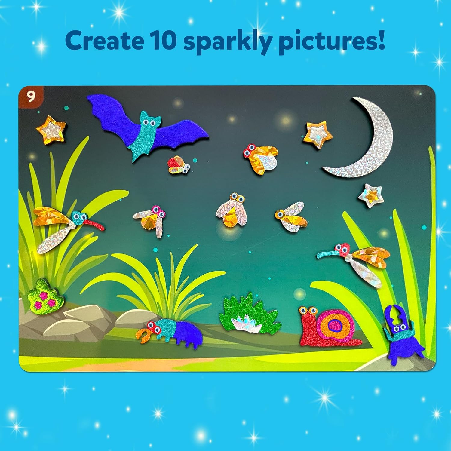 Thumbnail 3 de Skillmatics Foil Fun Bugs & Butterflies 100 sheets
