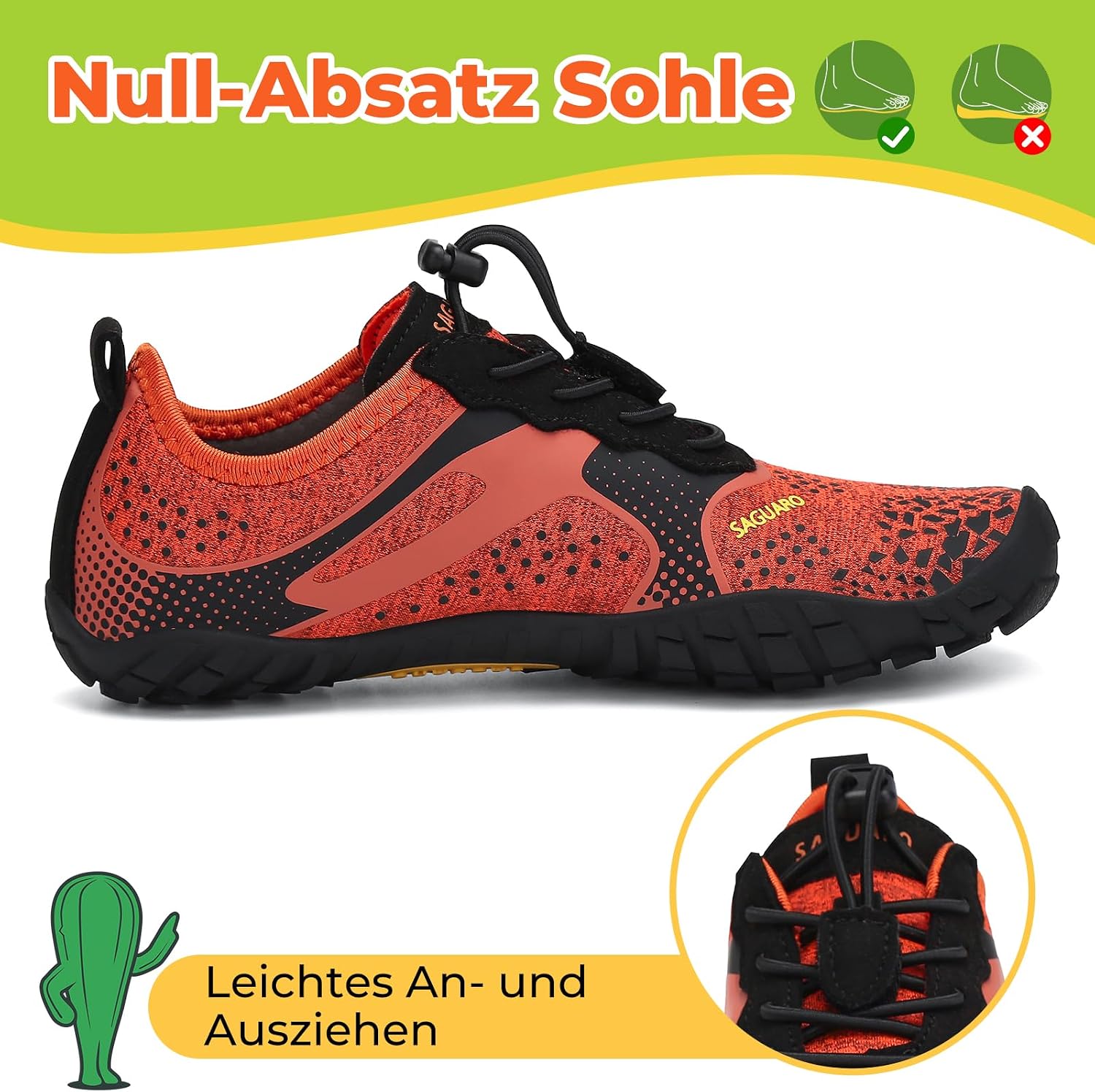 Detalle 2 de SAGUARO Barfußschuhe Kinder 24-36