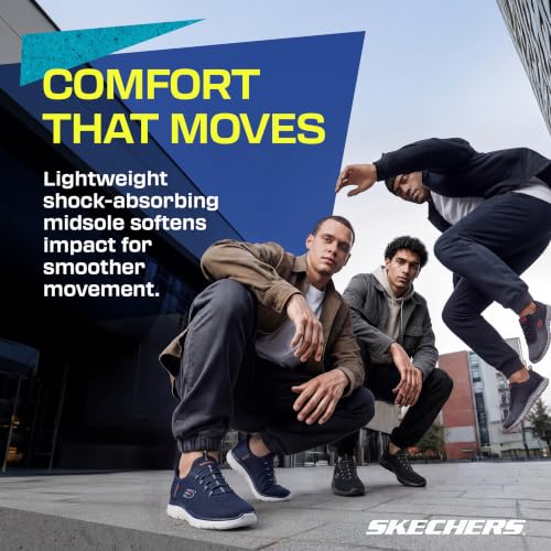 Thumbnail 7 de Skechers Herren Summits High Range Slip-In Turnschuhe Navy Mesh/Trim – 45 EU Large