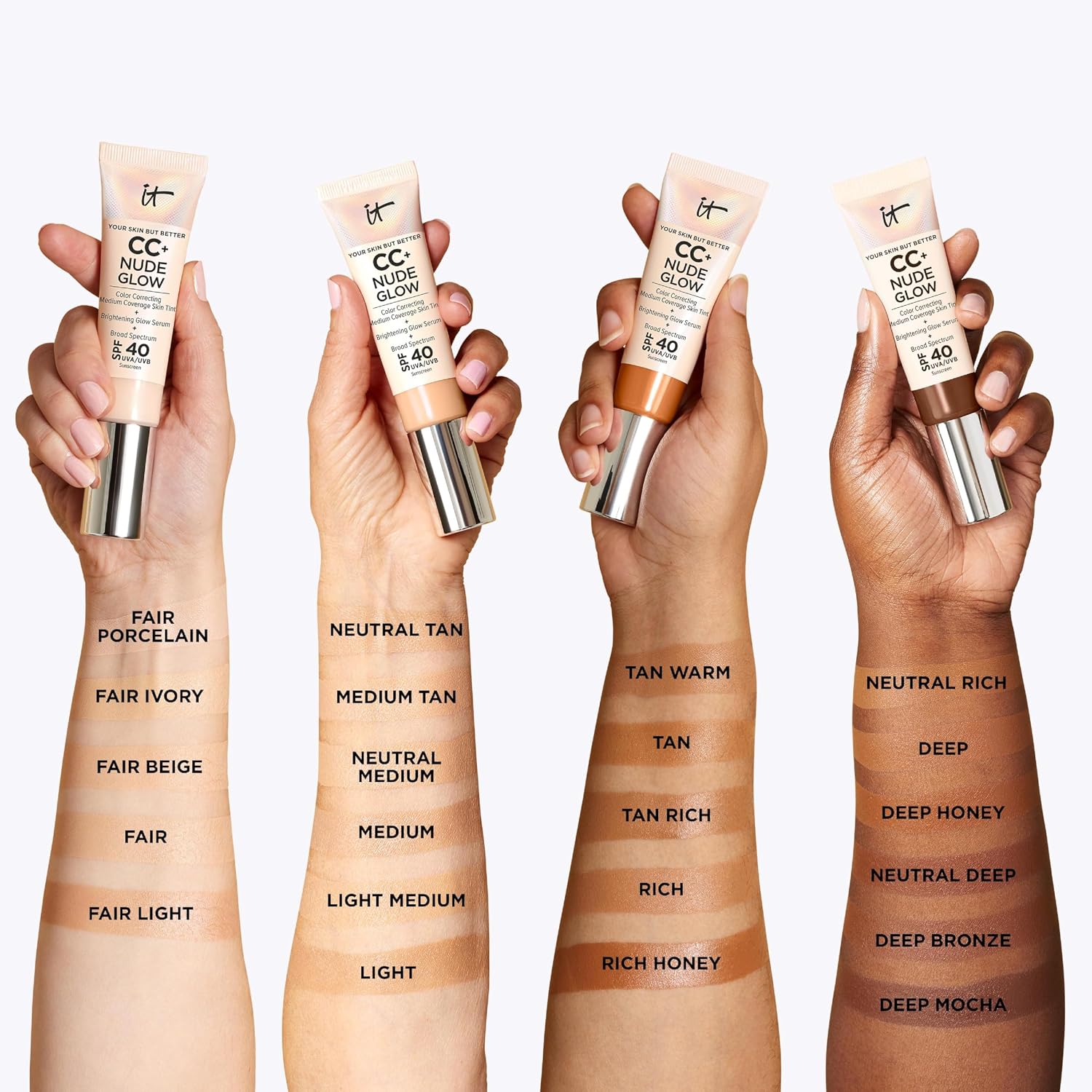 Thumbnail 6 de IT Cosmetics Your Skin But Better CC+ and Nude Glow Lightweight Foundation — Medium Coverage in Fair Light