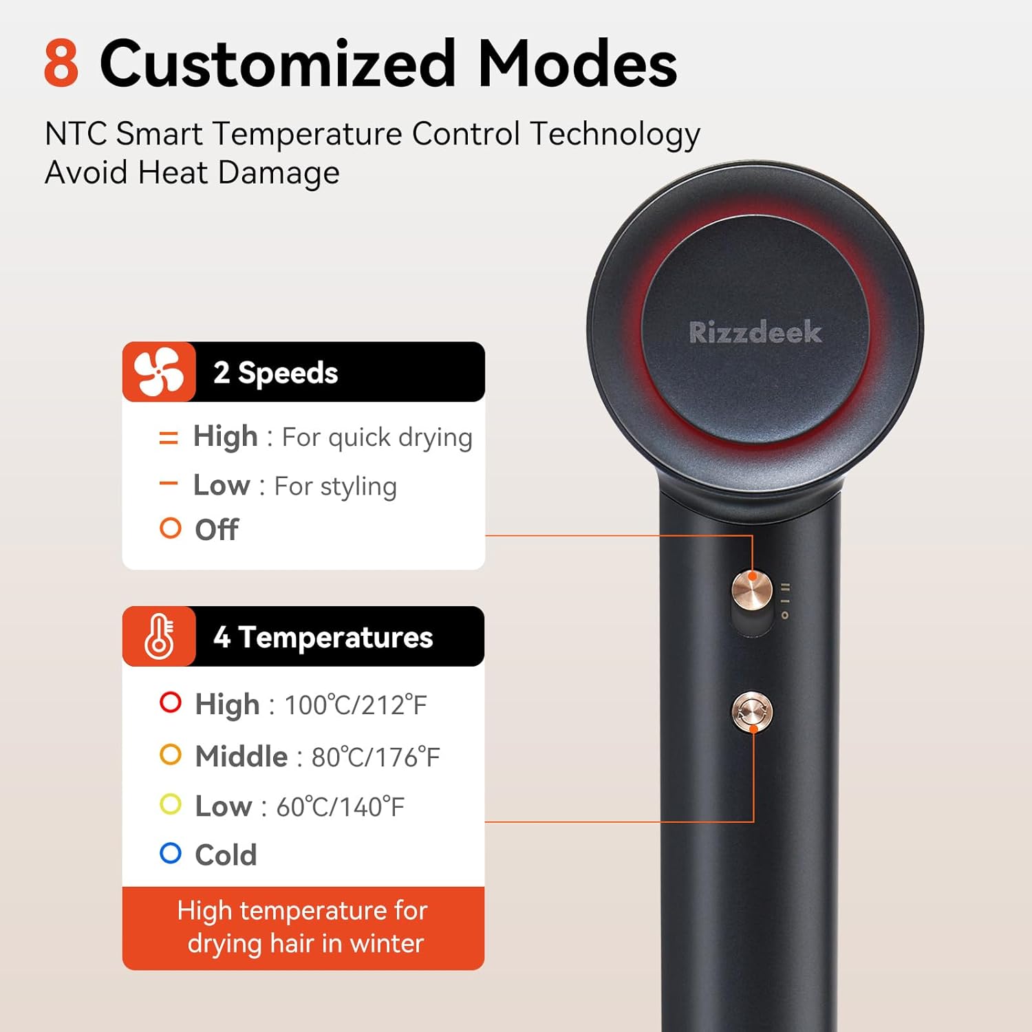 Thumbnail 6 de Hair Dryer with Lifetime Warranty: High-Speed Ionic Pro Dryer for Fast Drying and Quiet Travel