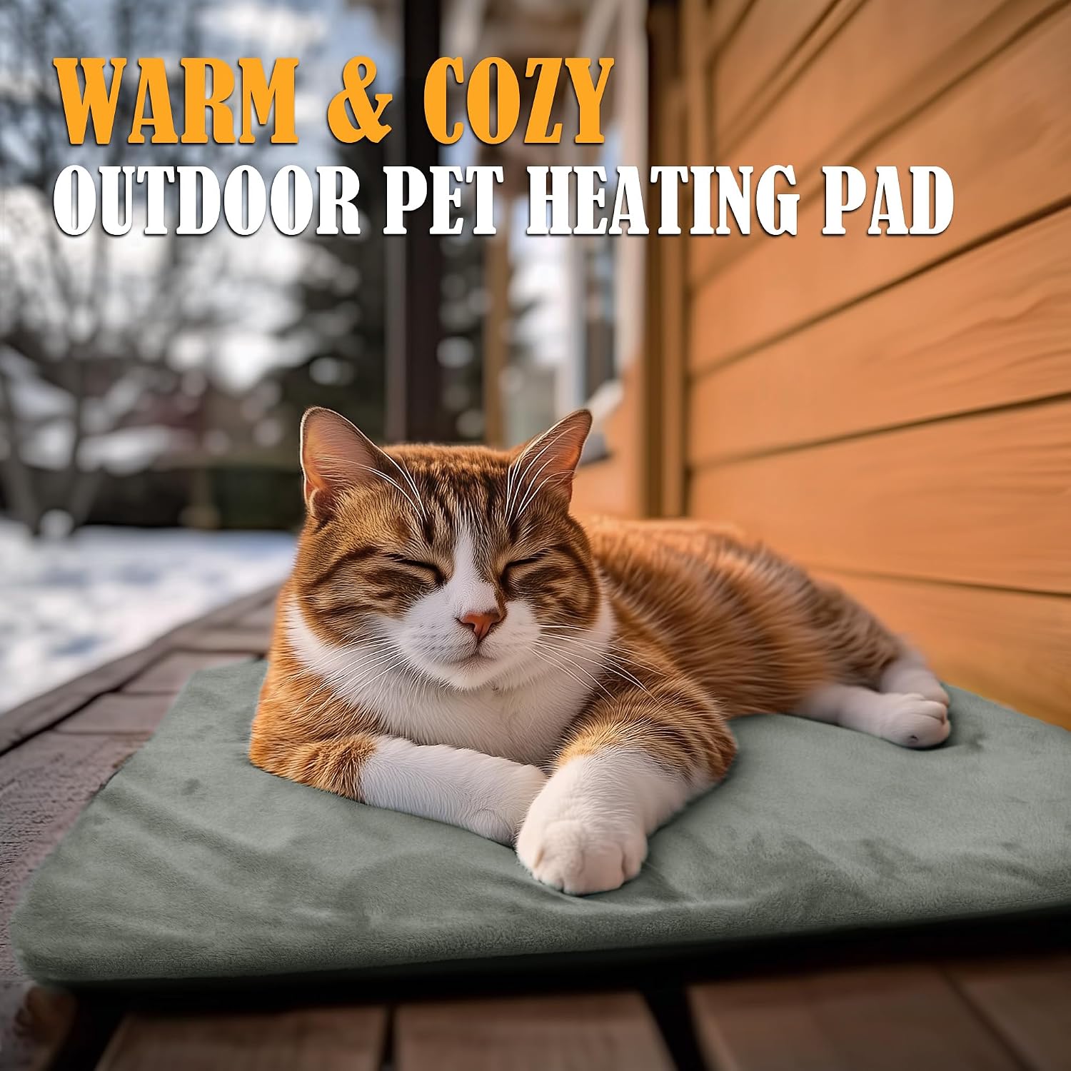 Thumbnail 6 de PETNF TK-HPP5040H Outdoor Pet Heating Pad, 20 x 16 Inch, Waterproof PVC Cover
