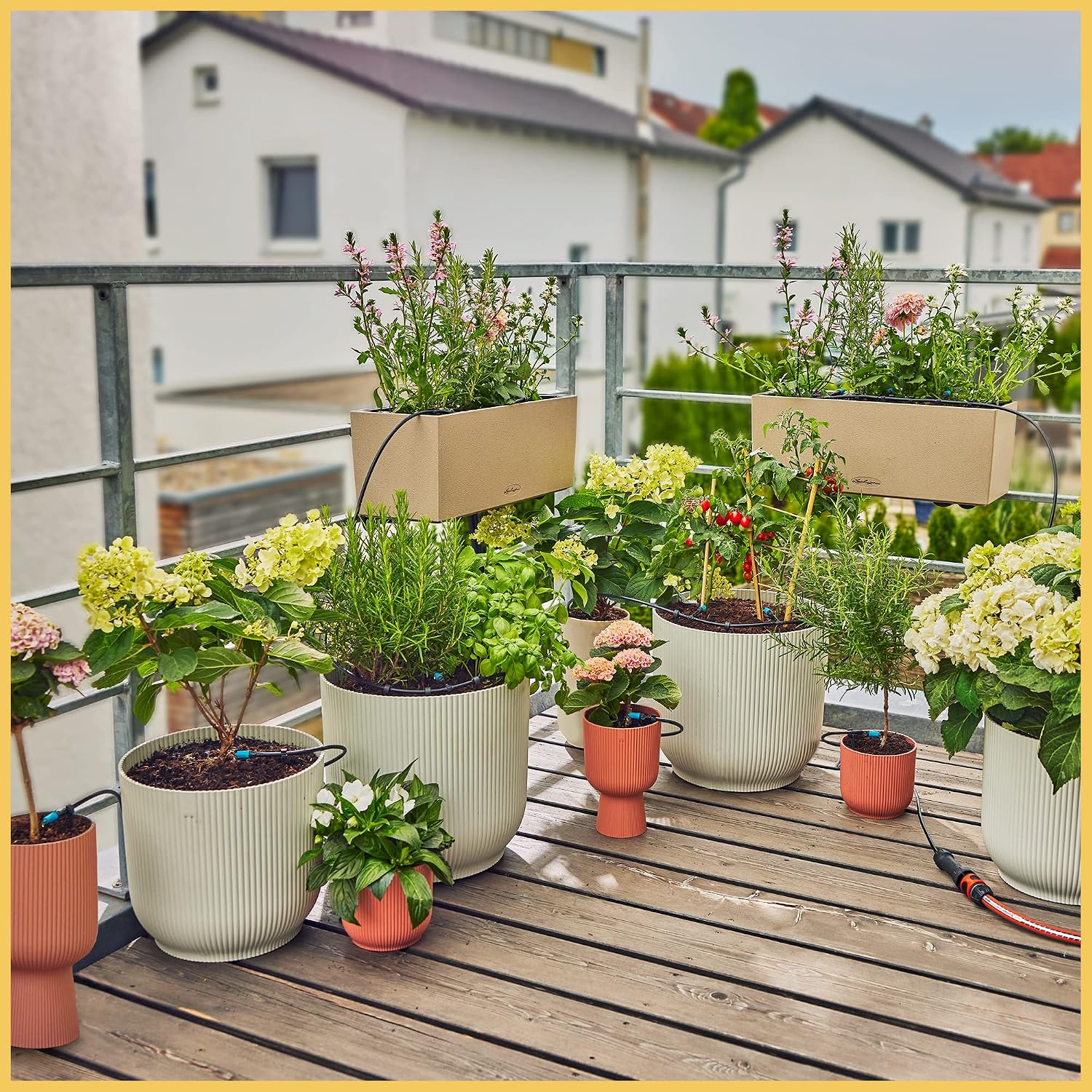 Detalle de Gardena Kit Irrigazione a Goccia da Balcone Micro-Drip-System 13450-20: irrigazione mirata per 15 vasi