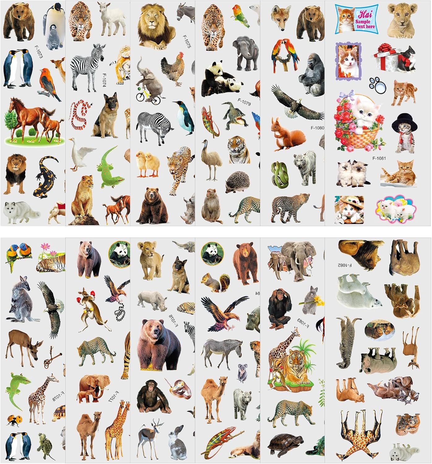 Thumbnail 3 de Vicloon Adesivi 3D bambini, 22 fogli, 550+ pezzi 🧩