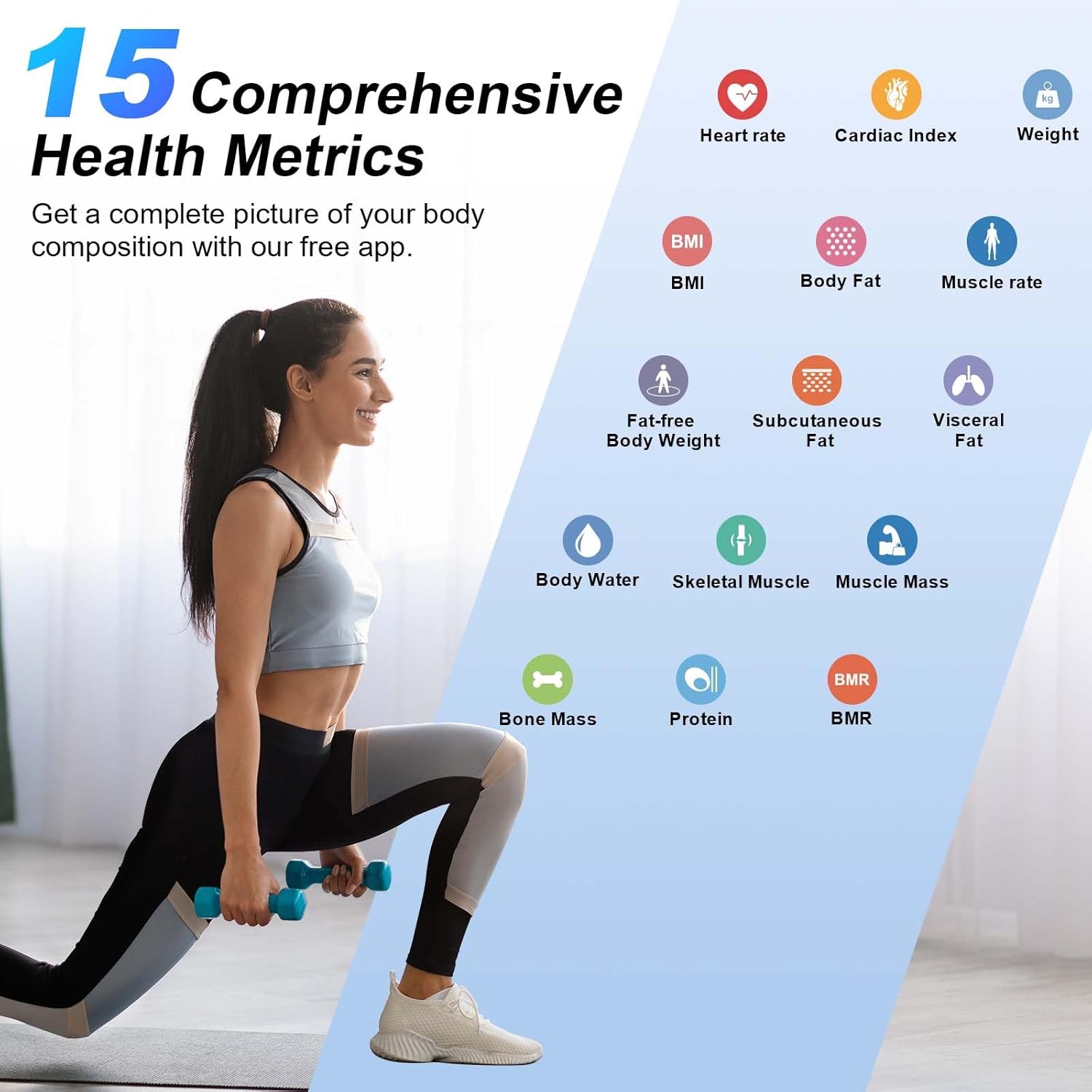 Detalle de Healthkeep Body Fat Scale 180kg smart scales