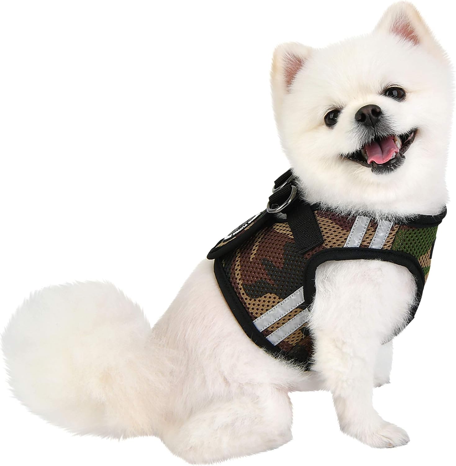 Detalle de Puppia Soft Vest Harness PRO – szelki kamizelkowe dla psa XL, Camo, Air-Mesh