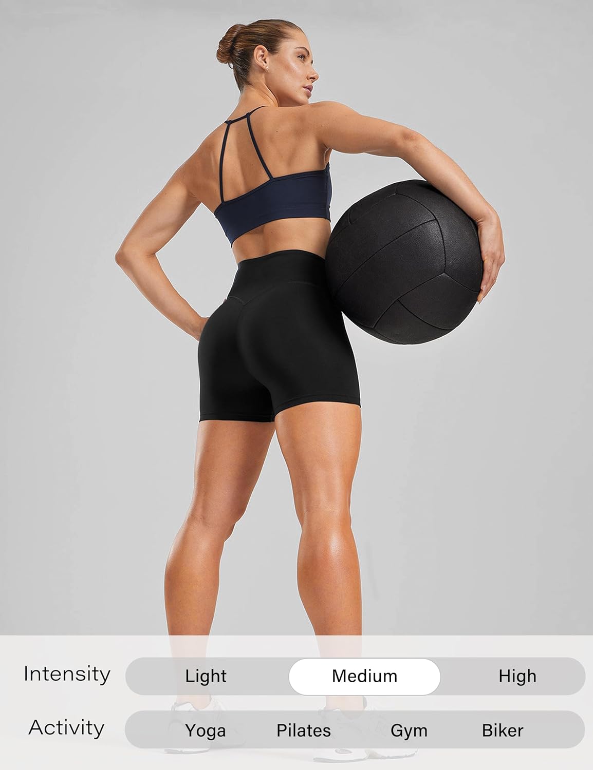 Thumbnail 4 de Unthewe Women's High-Waisted Biker Shorts with Tummy Control for Workouts