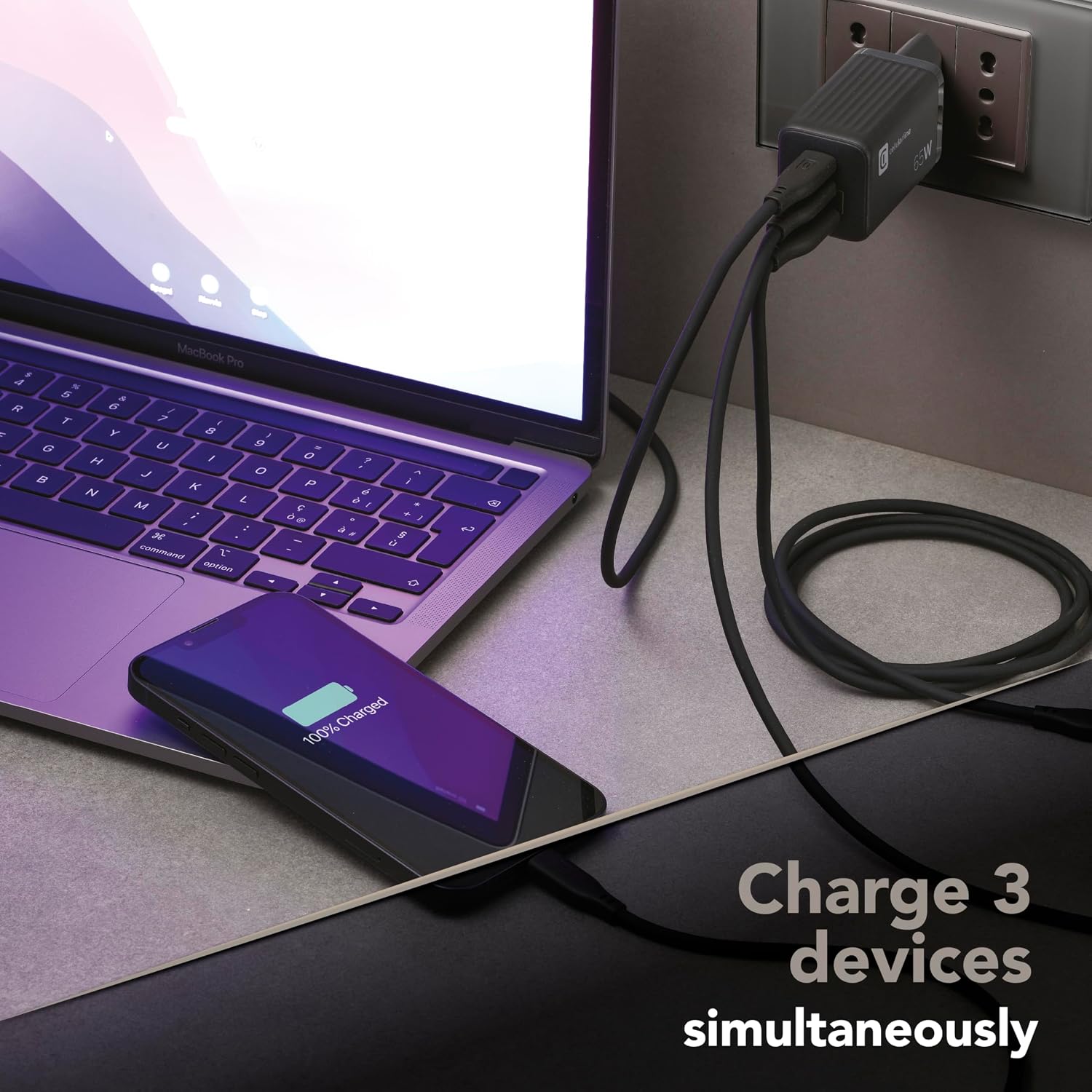 Thumbnail 1 de cellularline Multipower Micro 65 W Chargeur USB-C